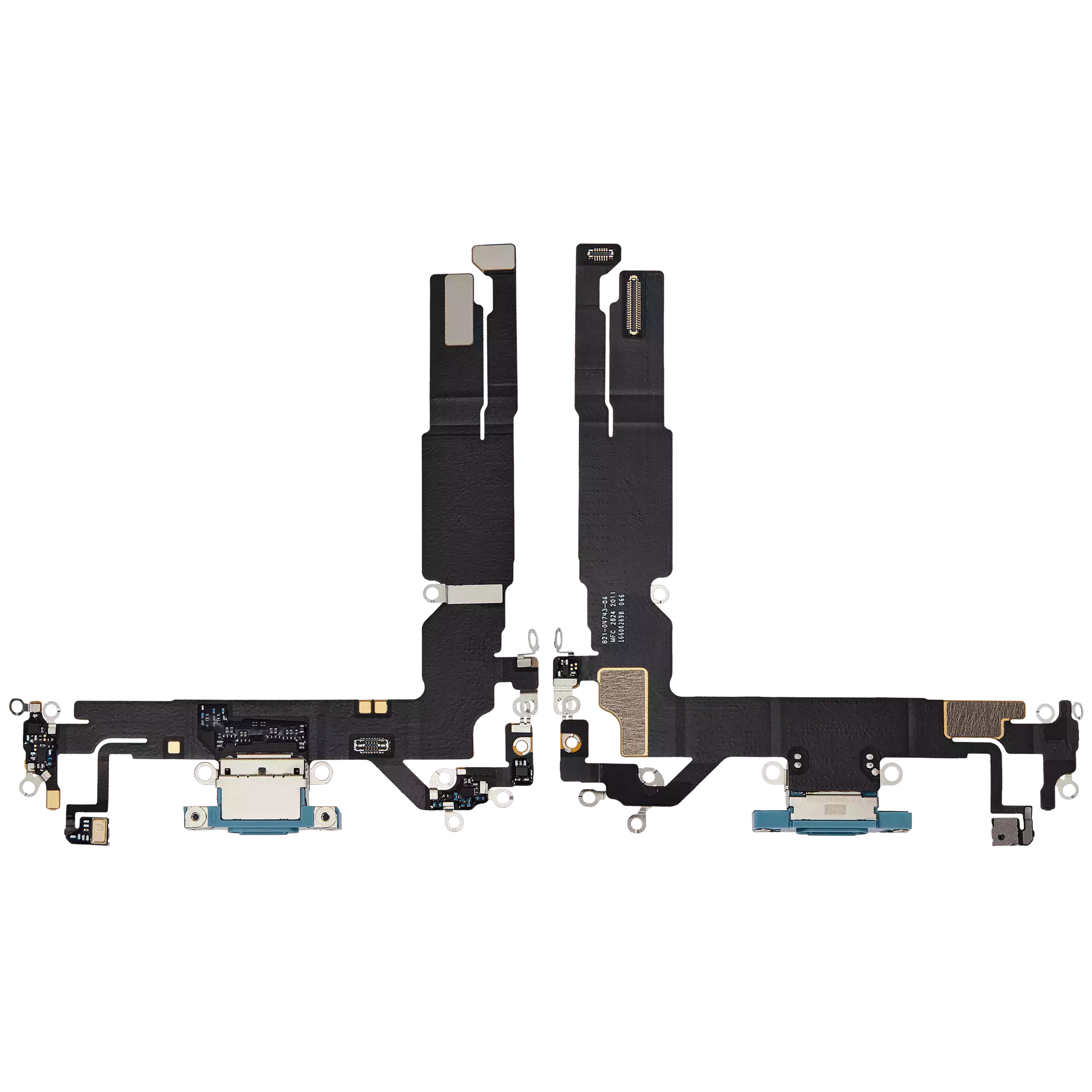 Charging Port Flex Cable For iPhone 16 (Premium) (Teal) - Image 11