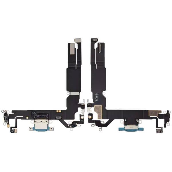 Charging Port Flex Cable For iPhone 16 (Premium) (Teal)