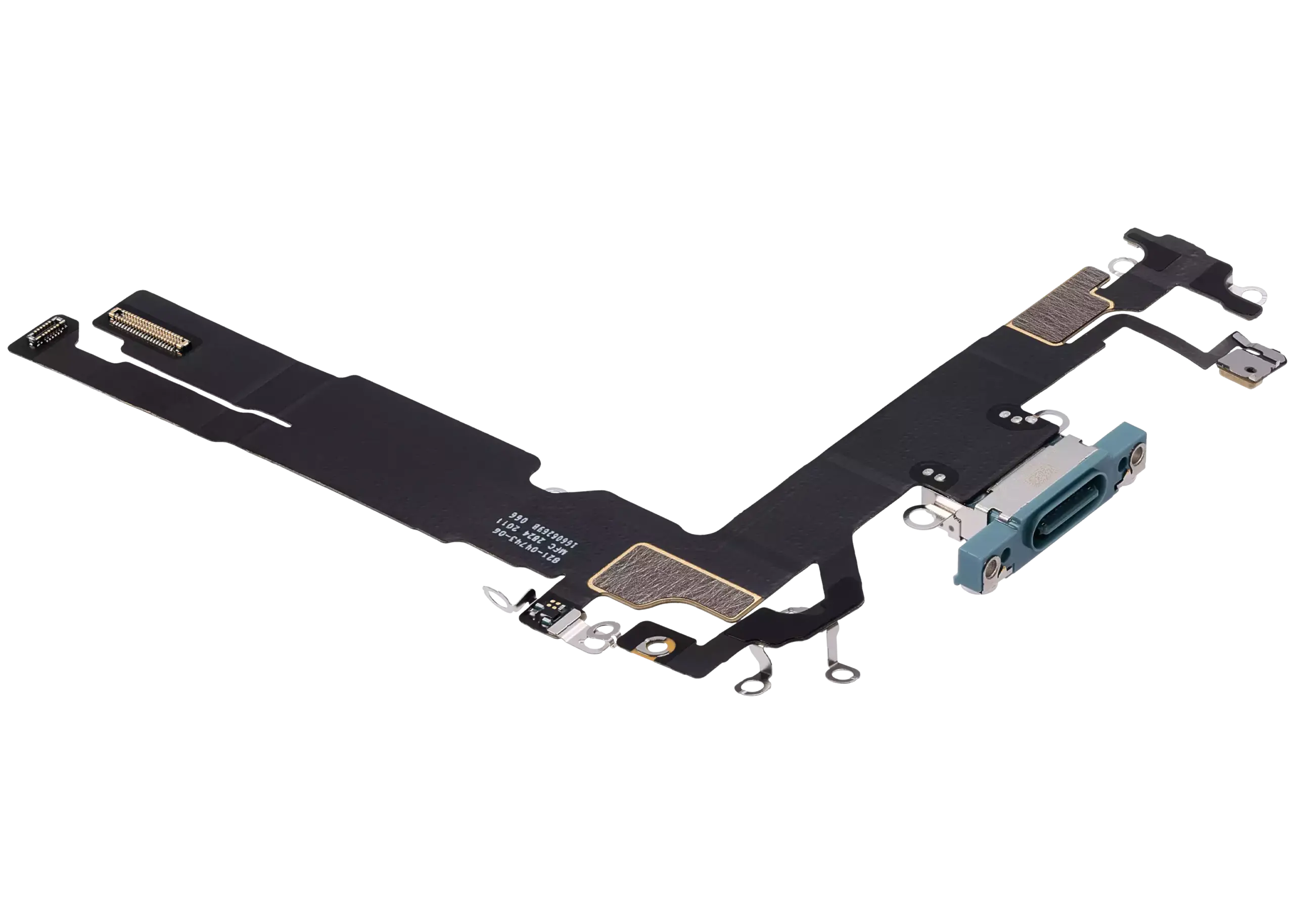 Charging Port Flex Cable For iPhone 16 (Premium) (Teal) - Image 4