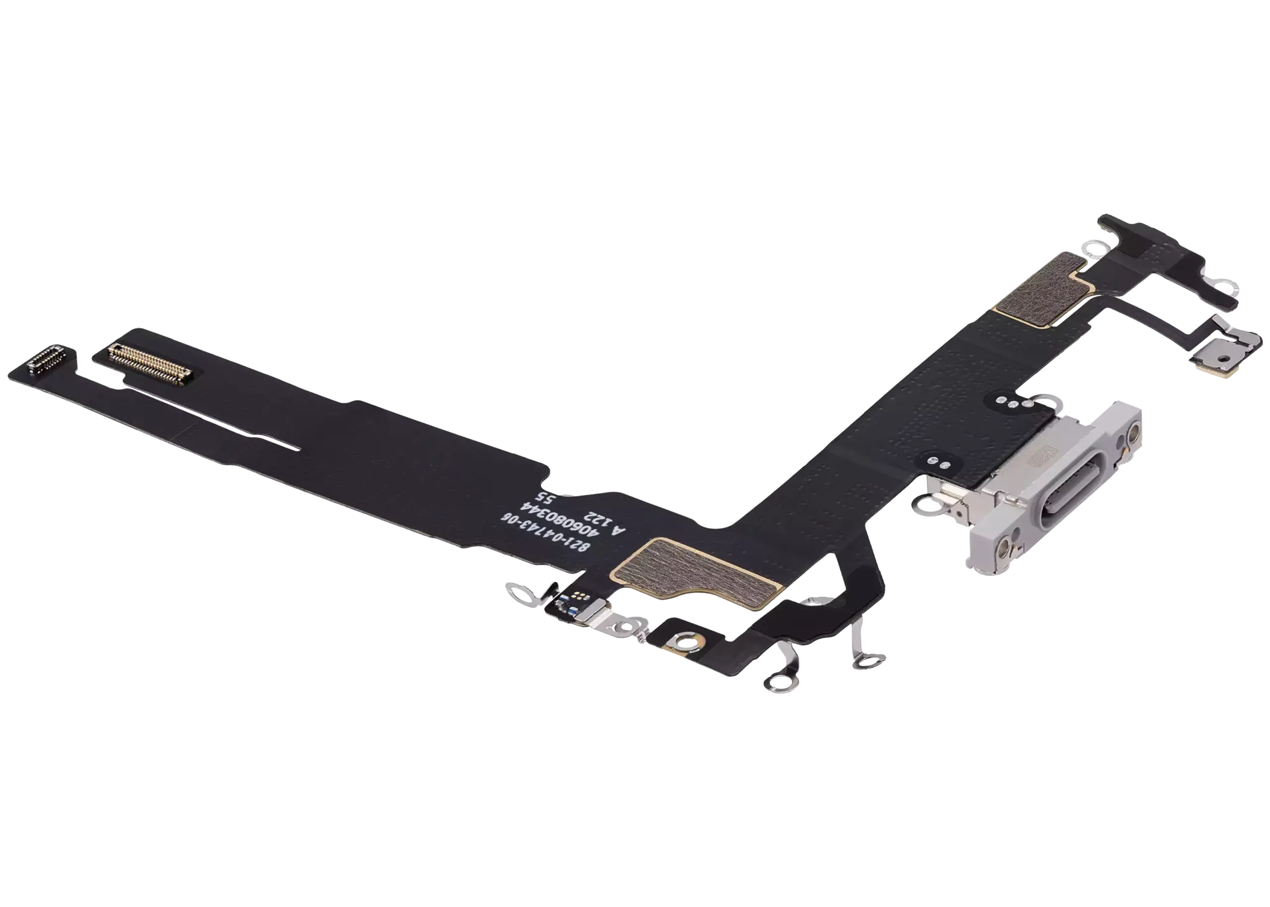 Charging Port Flex Cable For iPhone 16 (Premium) (White) - Image 3