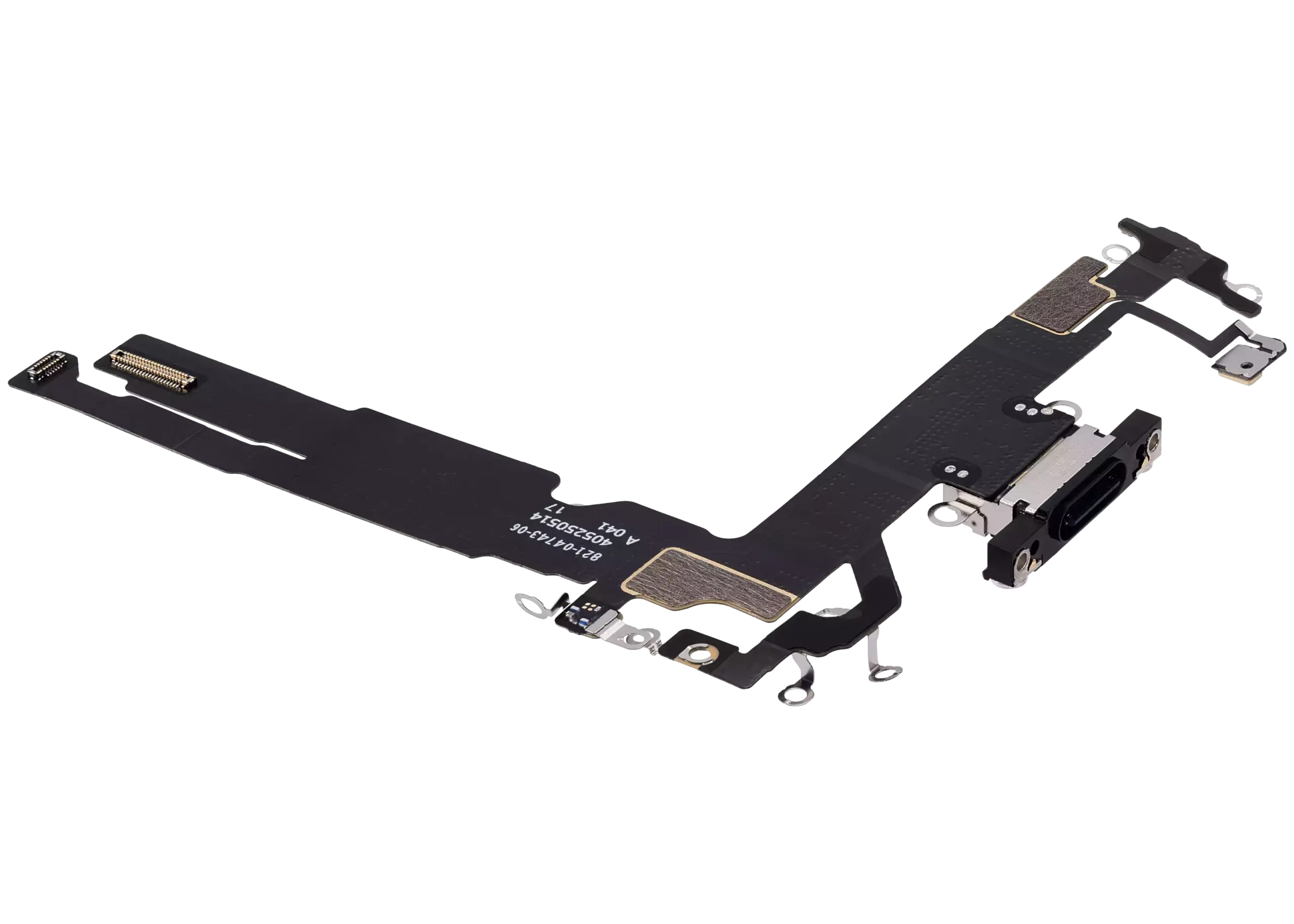 Charging Port Flex Cable For iPhone 16 (Premium) (Black) - Image 3