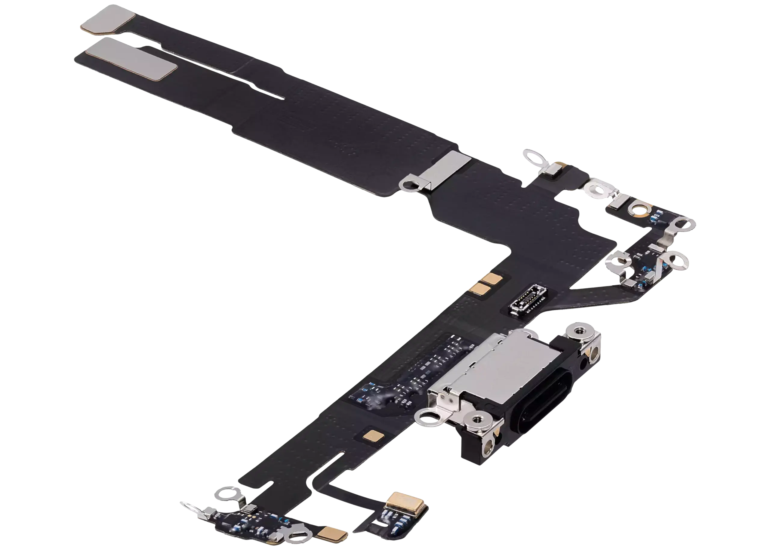 Charging Port Flex Cable For iPhone 16 (Premium) (Black) - Image 4