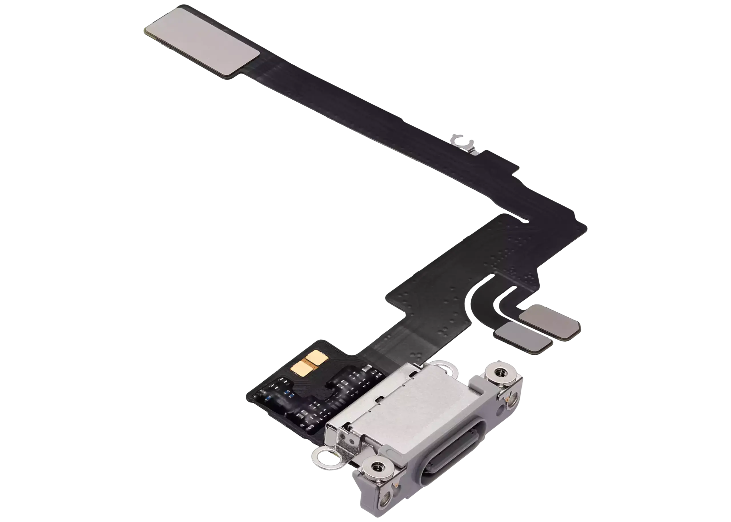 Charging Port Flex Cable For iPhone 16 Pro (Premium) (White Titanium) - Image 3