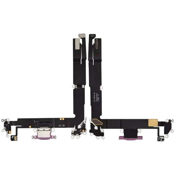 Charging Port Flex Cable For iPhone 16 Plus (Premium) (Pink)