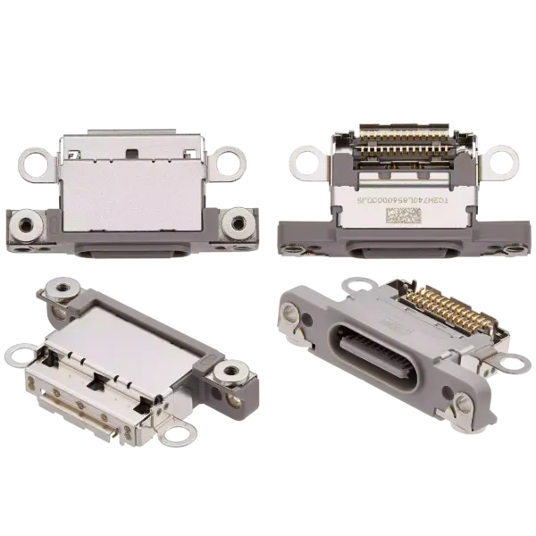 Charging Port Only For iPhone 16 Pro / 16 Pro Max (Natural Titanium) (10 Pack)