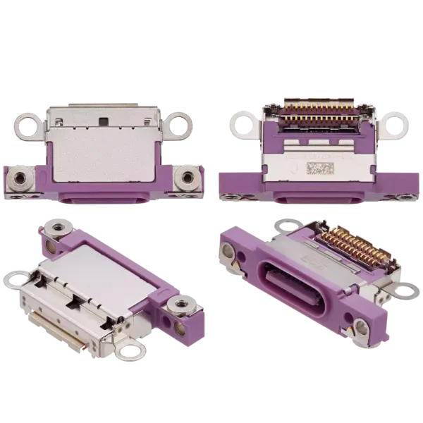 Charging Port Only For iPhone 16 / 16 Plus (Pink) (10 Pack)