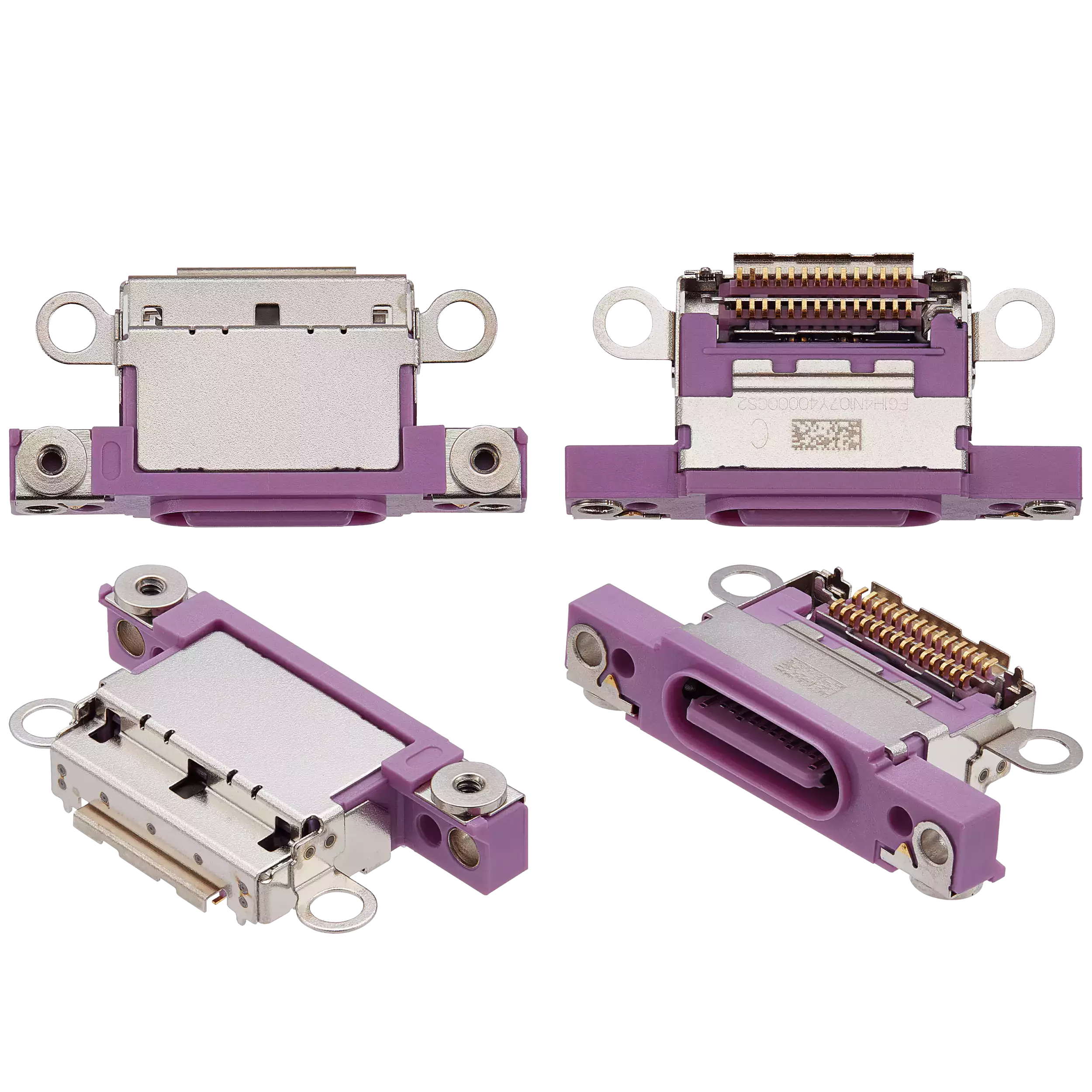 Charging Port Only For iPhone 16 / 16 Plus (Pink) (10 Pack)