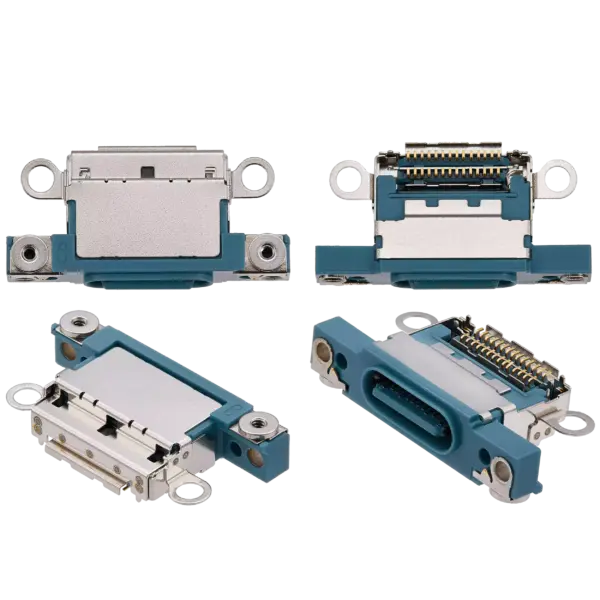 Charging Port Only For iPhone 16 / 16 Plus (Teal) (10 Pack)