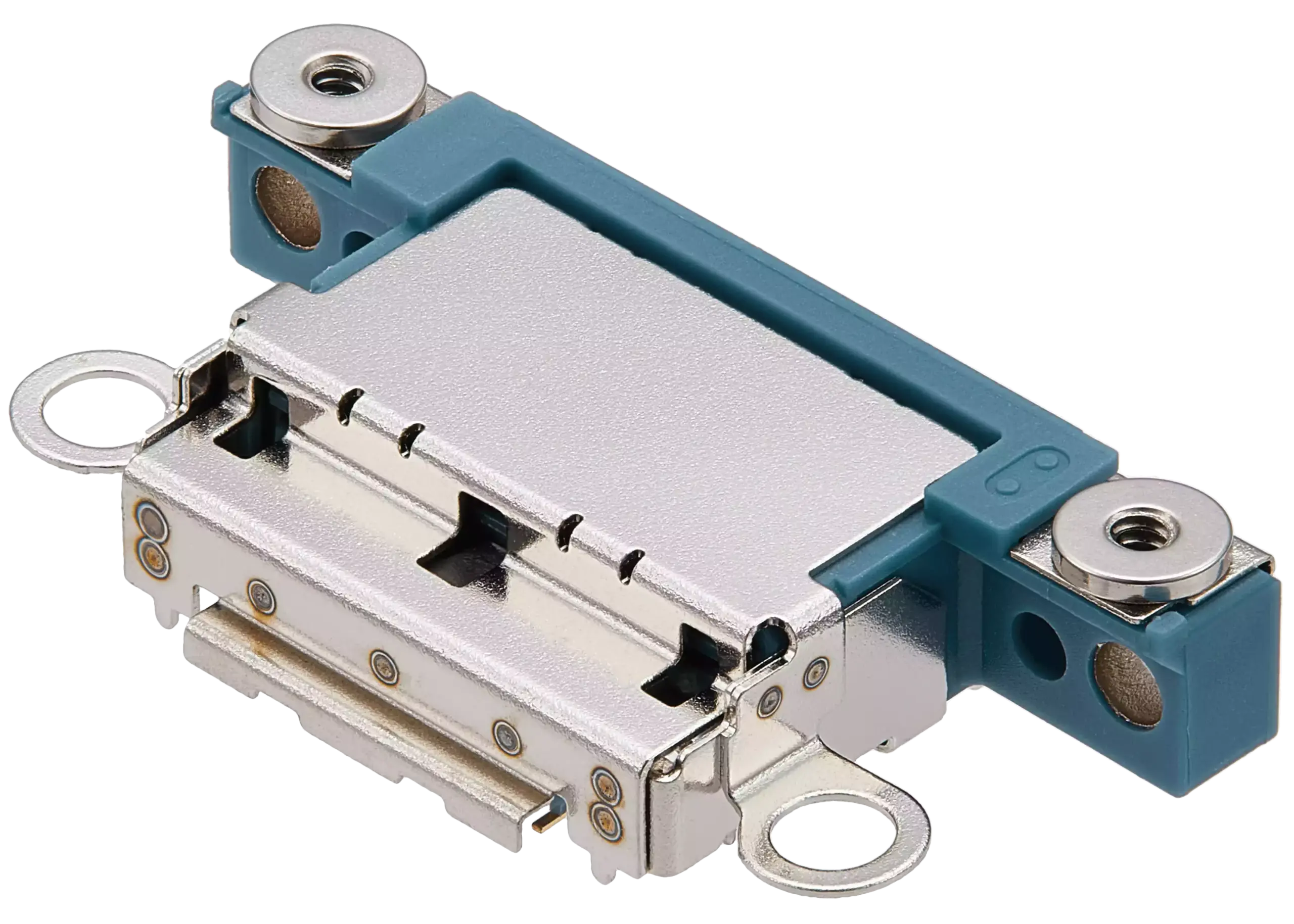 Charging Port Only For iPhone 16 / 16 Plus (Teal) (10 Pack) - Image 3