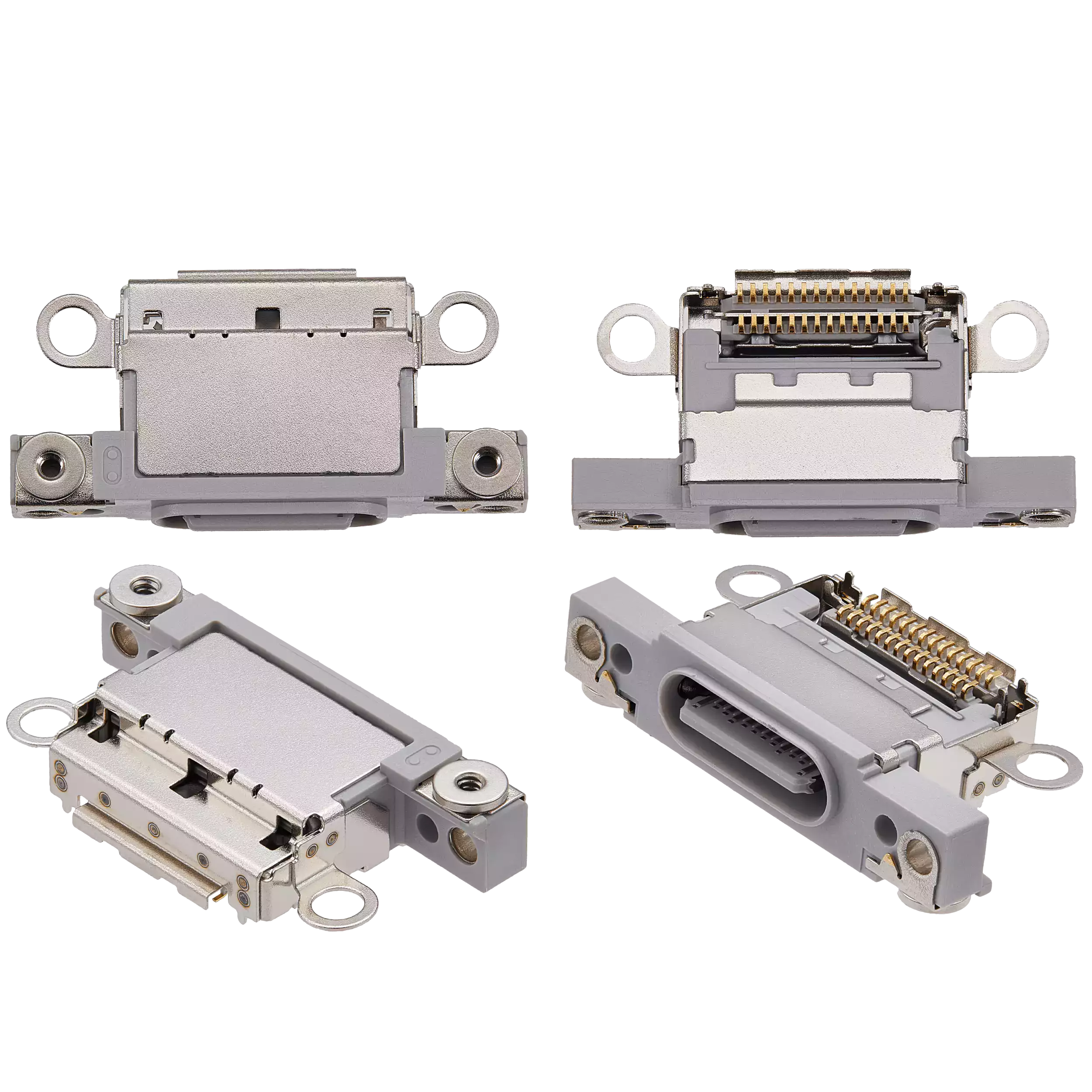 Charging Port Only For iPhone 16 / 16 Plus (White) (10 Pack) - Image 12