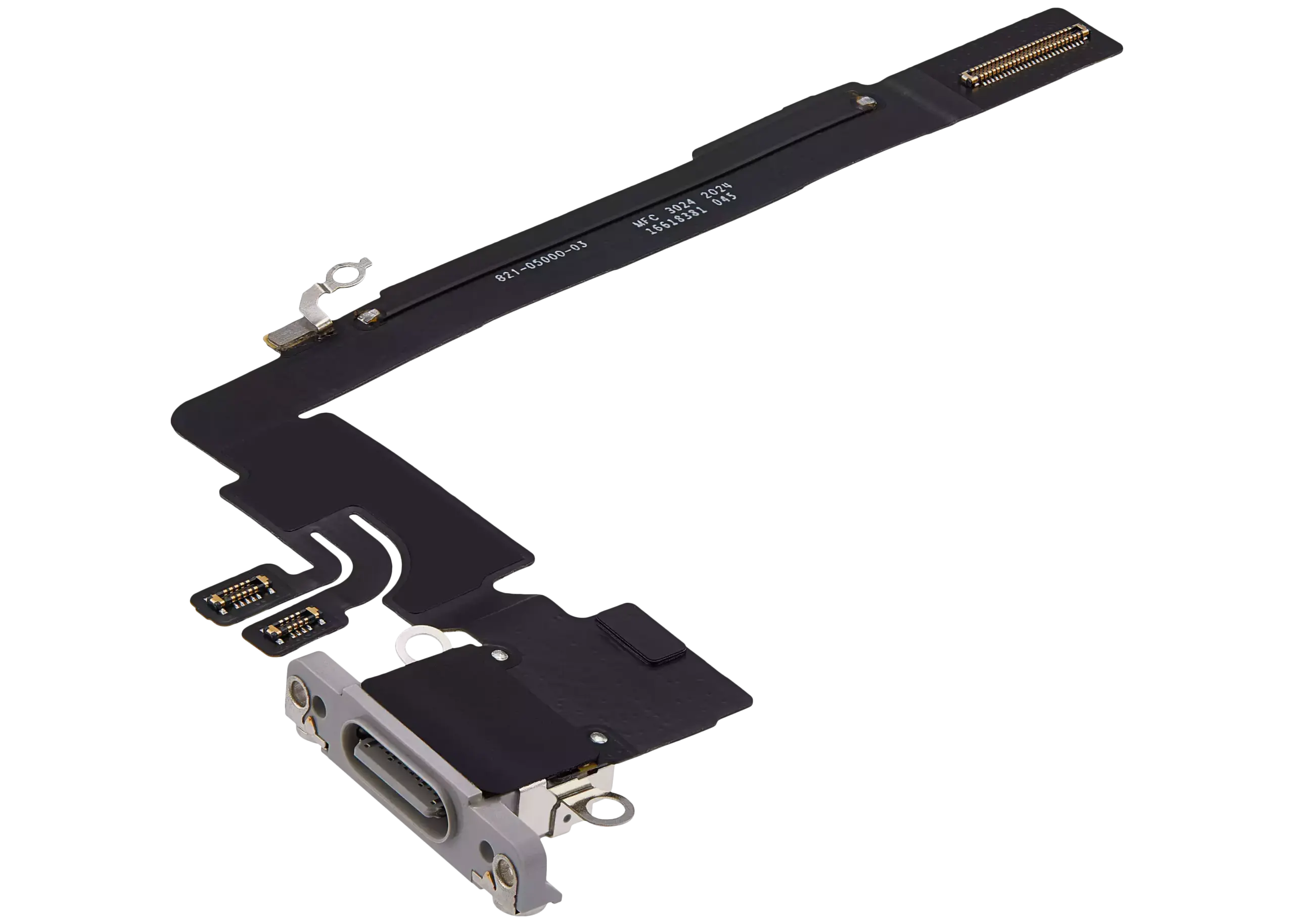 Charging Port Flex Cable For iPhone 16 Pro Max (Premium) (White Titanium) - Image 4