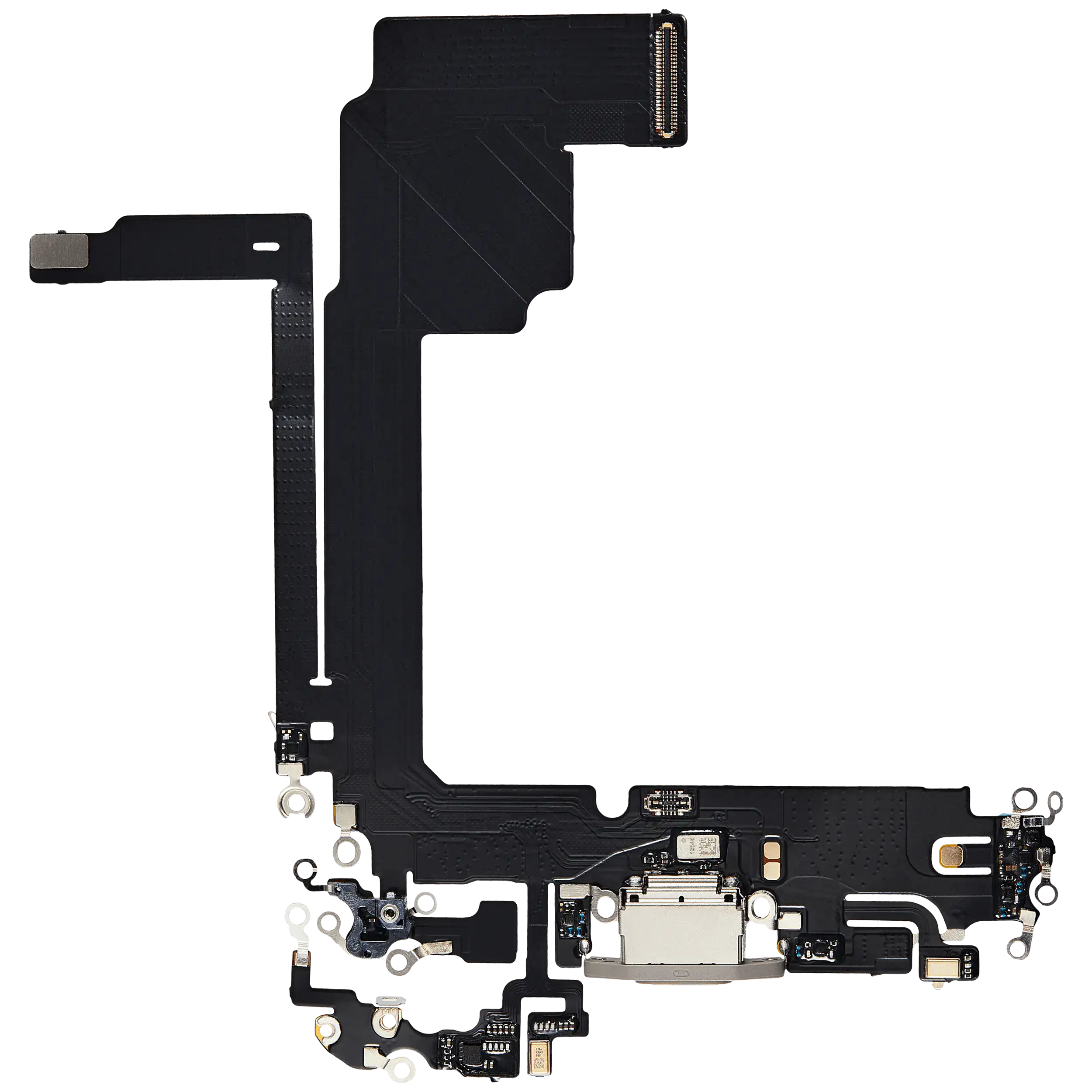 Charging Port Flex Cable For iPhone 15 Pro Max (Aftermarket Plus) (Natural Titanium) - Image 12