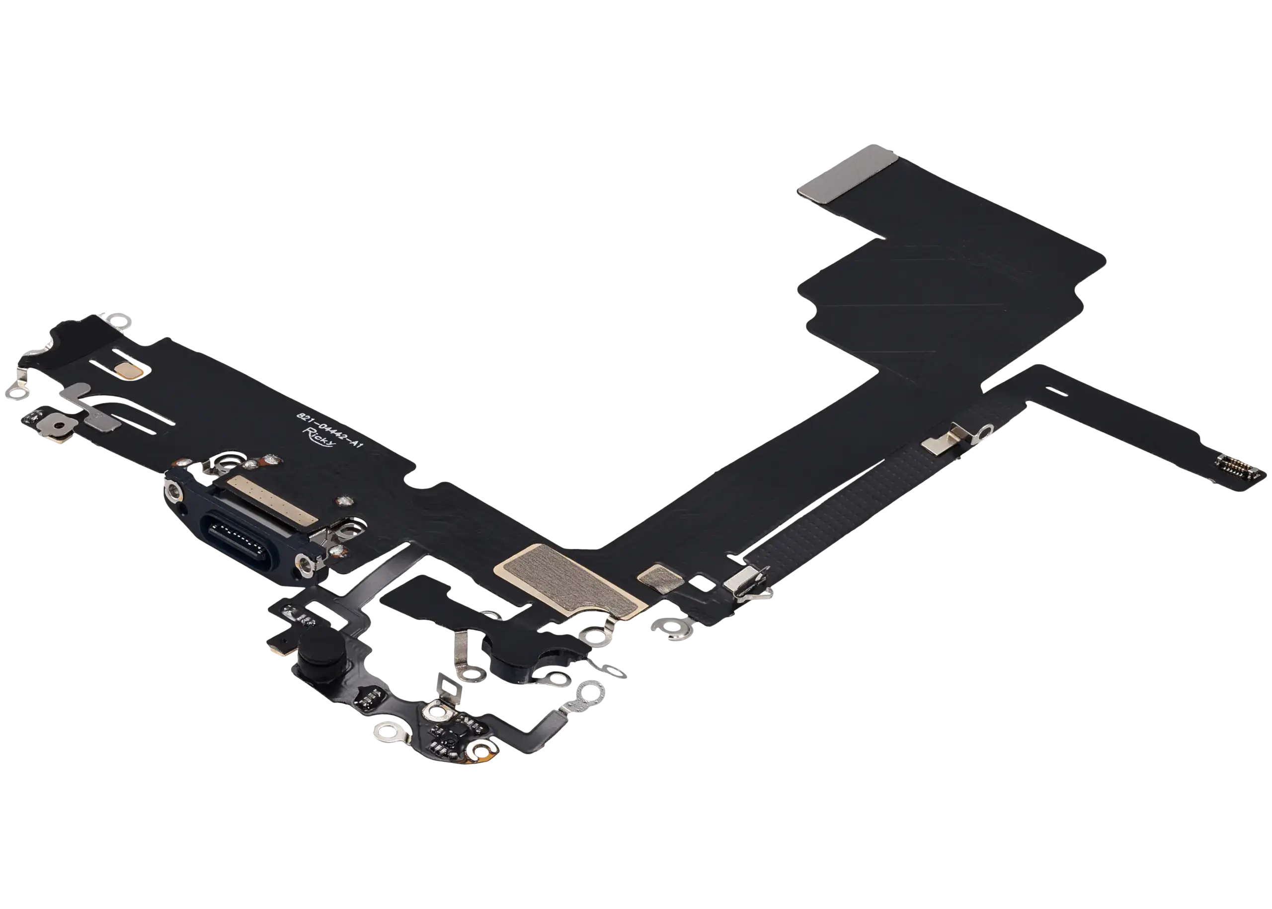 Charging Port Flex Cable For iPhone 15 Pro Max (Aftermarket Plus) (Blue Titanium) - Image 5