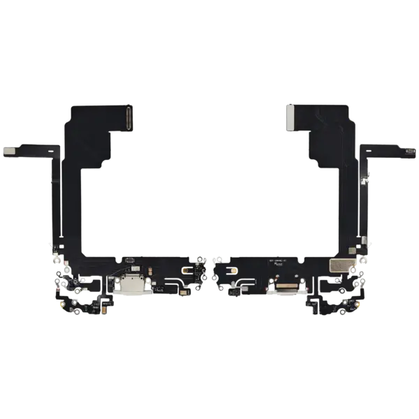 Charging Port Flex Cable For iPhone 15 Pro Max (Aftermarket Plus) (White Titanium)