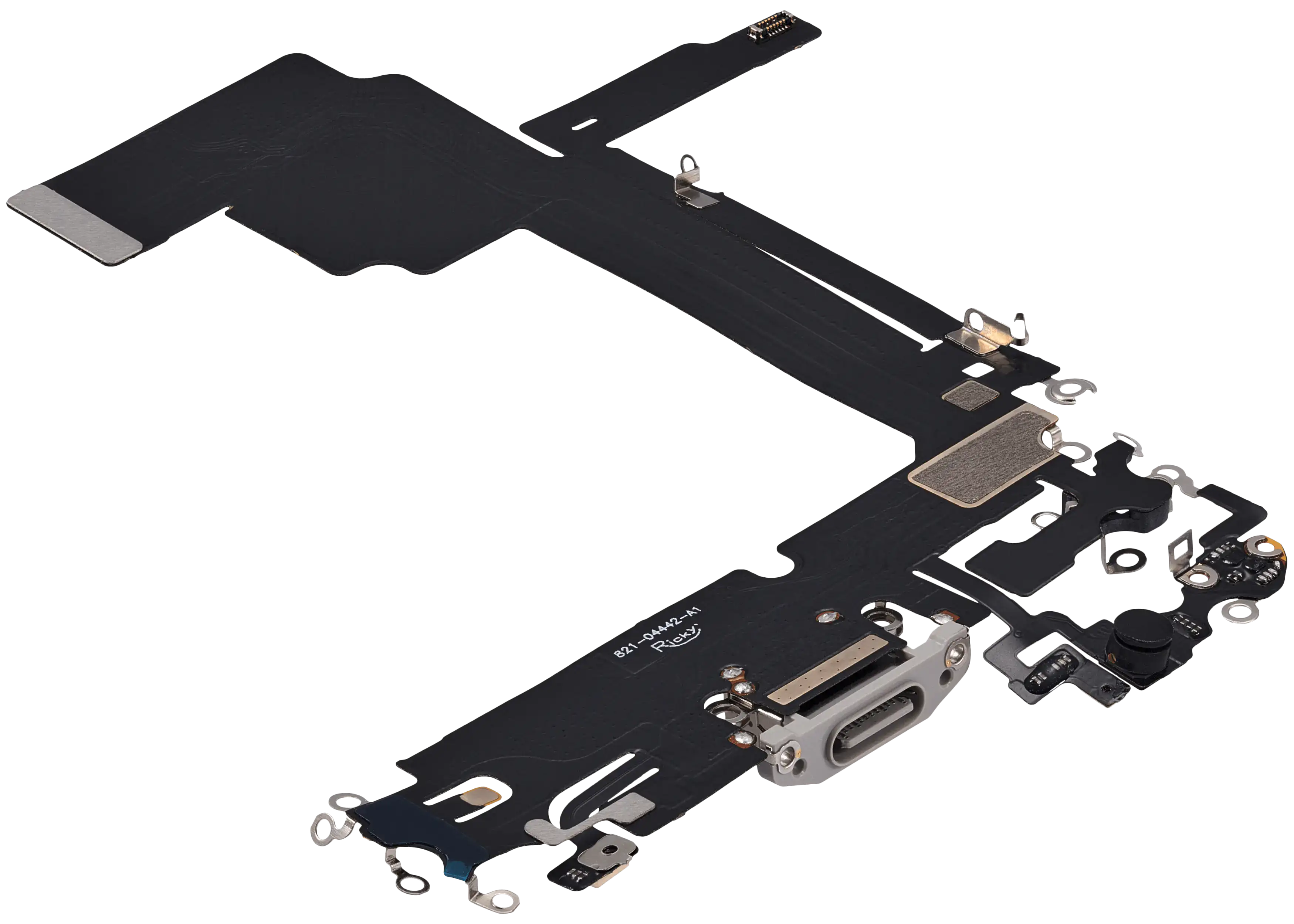 Charging Port Flex Cable For iPhone 15 Pro Max (Aftermarket Plus) (White Titanium) - Image 10