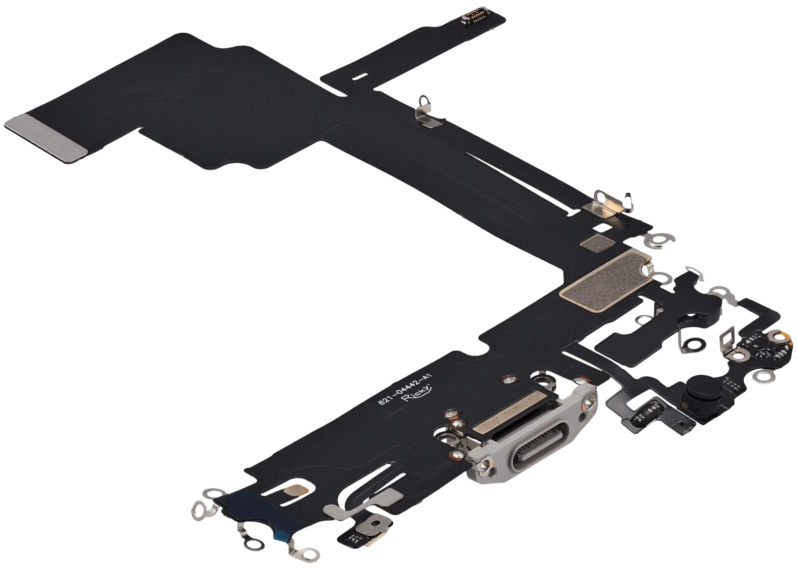 Charging Port Flex Cable For iPhone 15 Pro Max (Aftermarket Plus) (White Titanium) - Image 5
