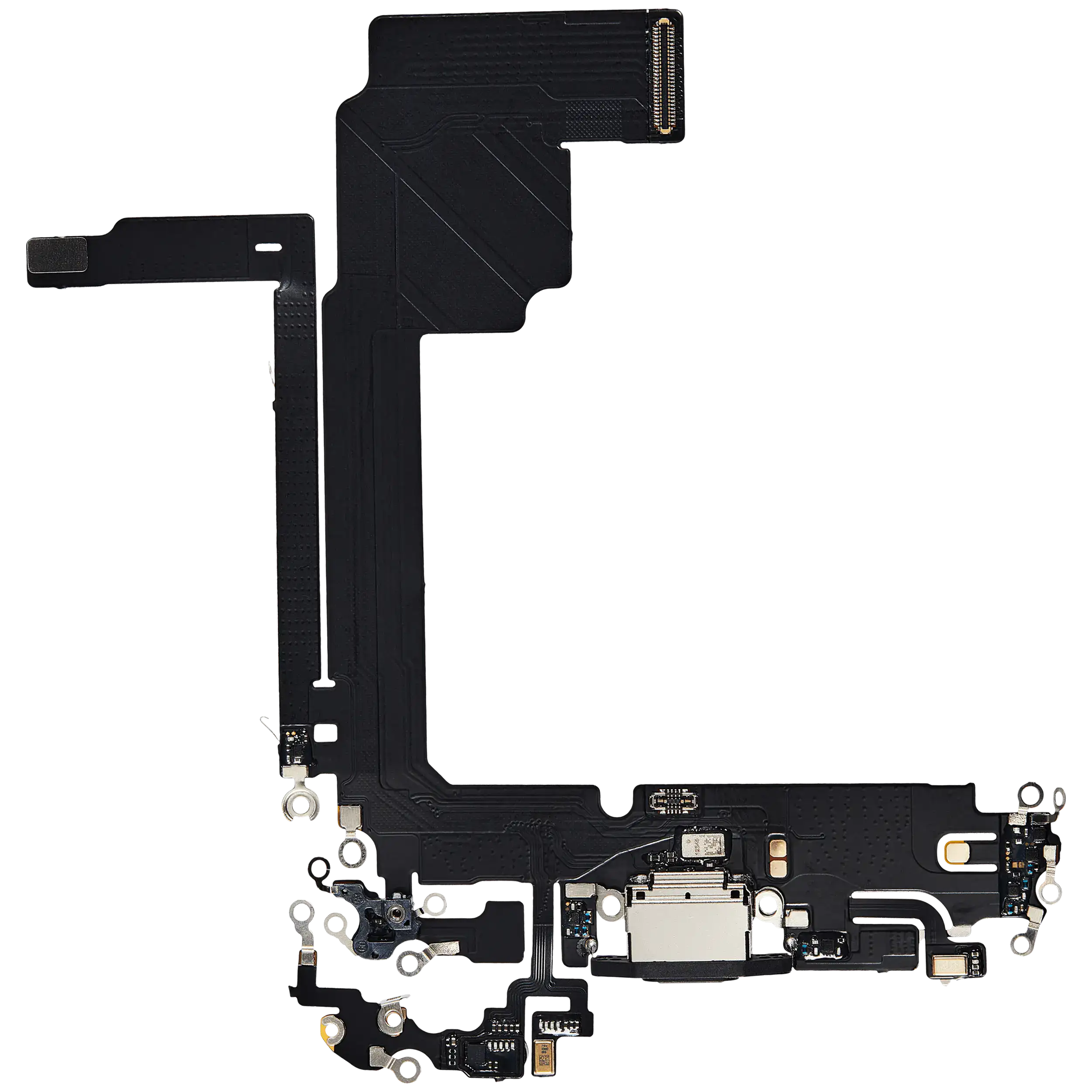 Charging Port Flex Cable For iPhone 15 Pro Max (Aftermarket Plus) (Black Titanium) - Image 12