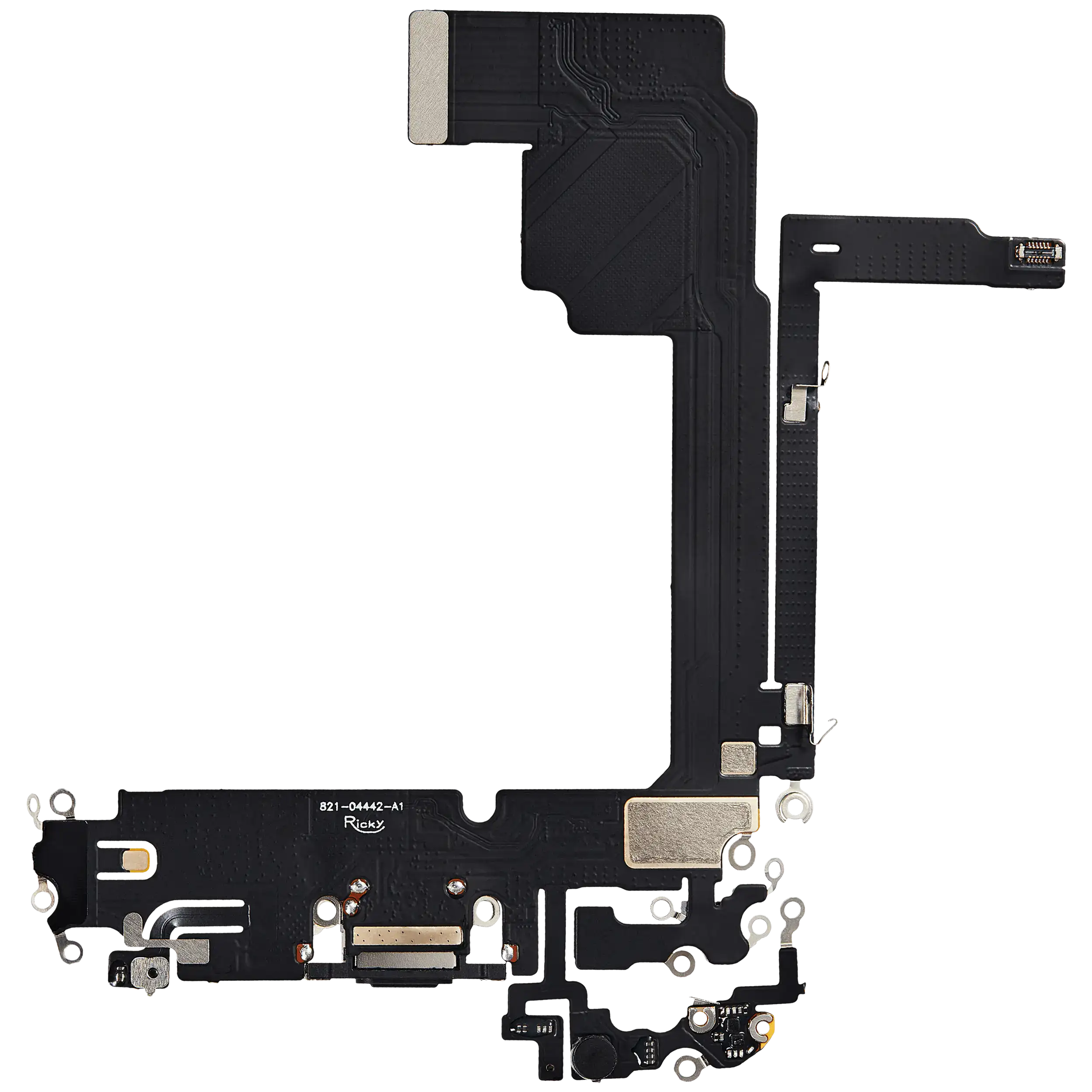 Charging Port Flex Cable For iPhone 15 Pro Max (Aftermarket Plus) (Black Titanium) - Image 8