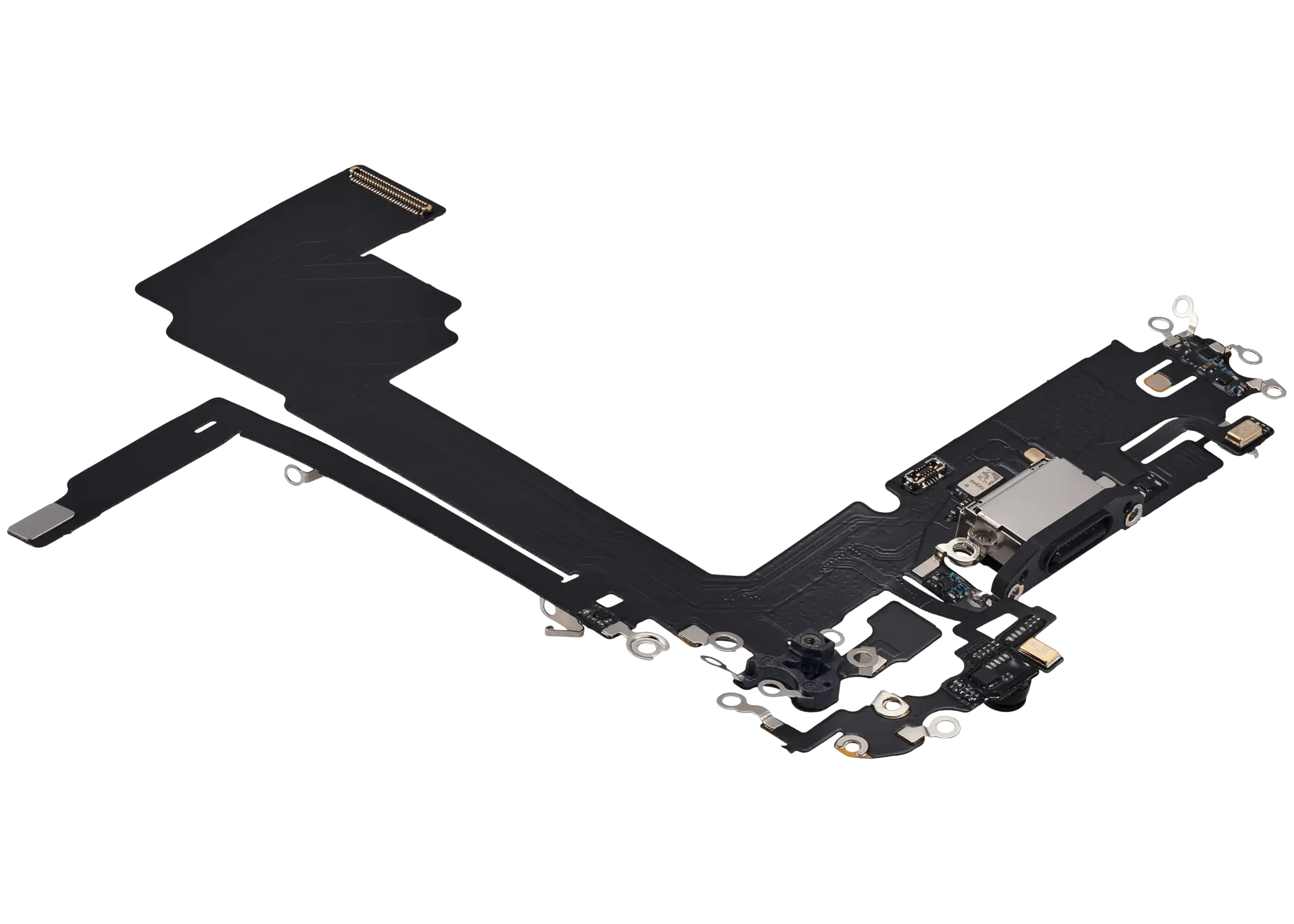 Charging Port Flex Cable For iPhone 15 Pro Max (Aftermarket Plus) (Black Titanium) - Image 4