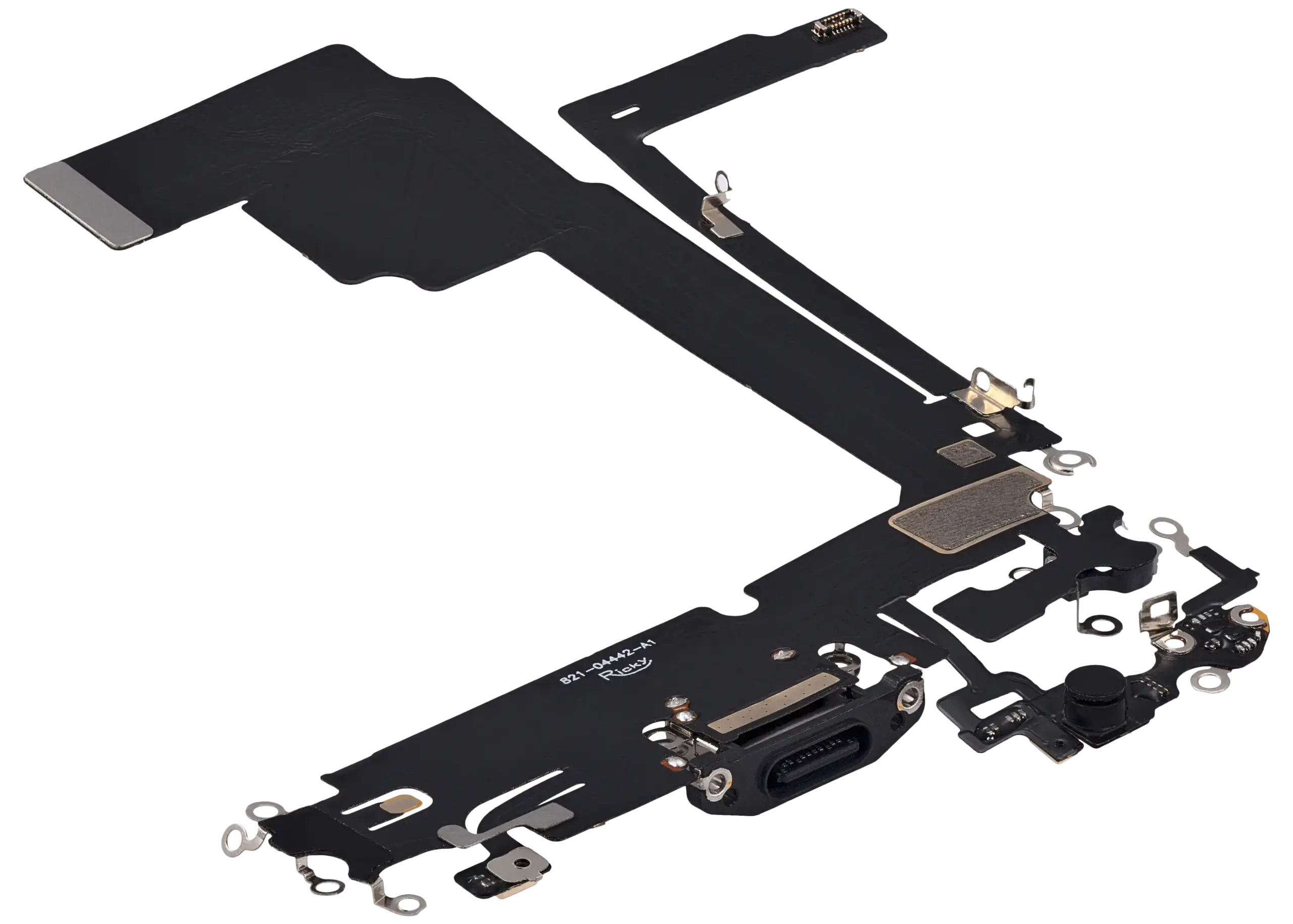 Charging Port Flex Cable For iPhone 15 Pro Max (Aftermarket Plus) (Black Titanium) - Image 5