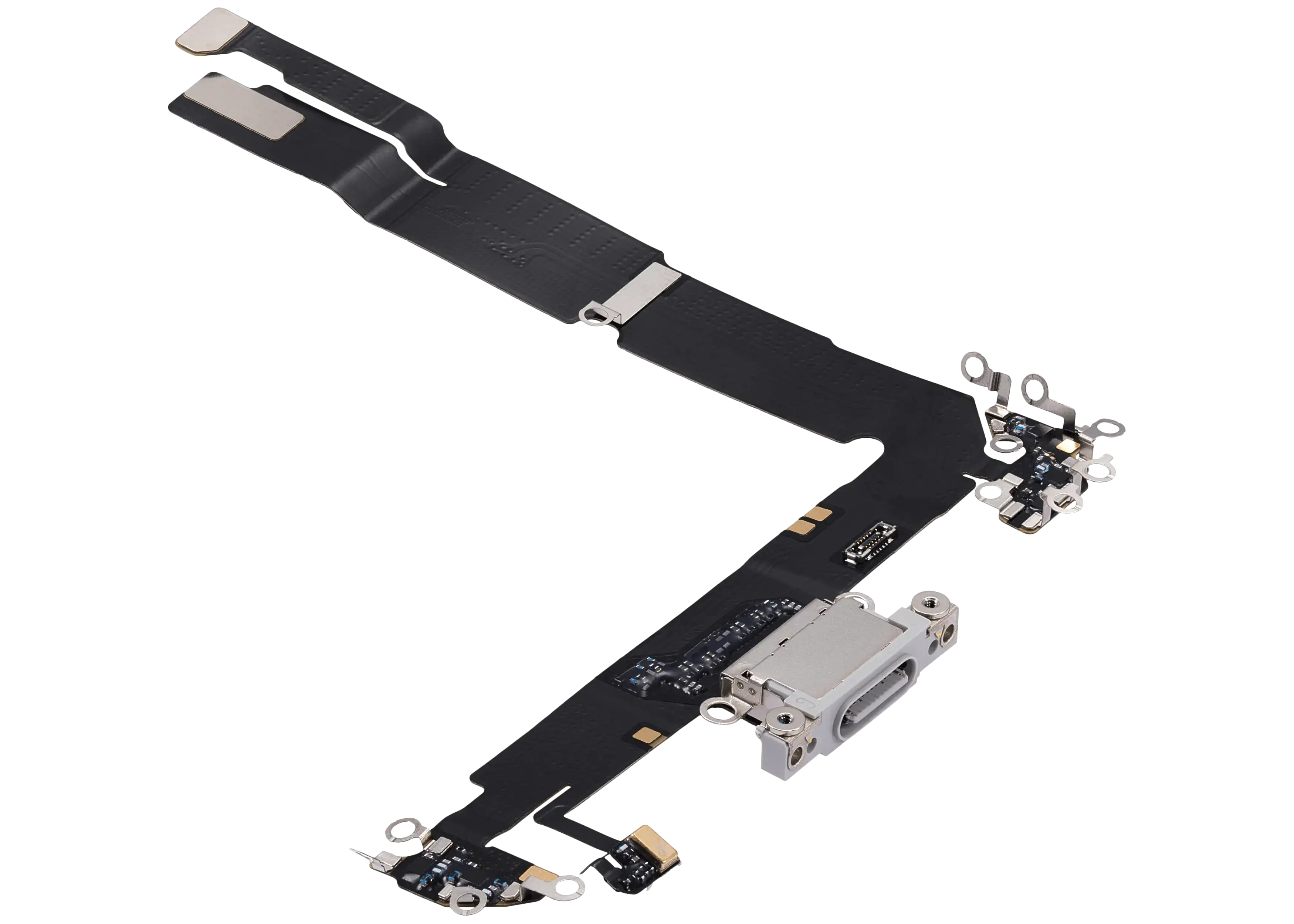 Charging Port Flex Cable For iPhone 16 Plus (Premium) (White) - Image 9