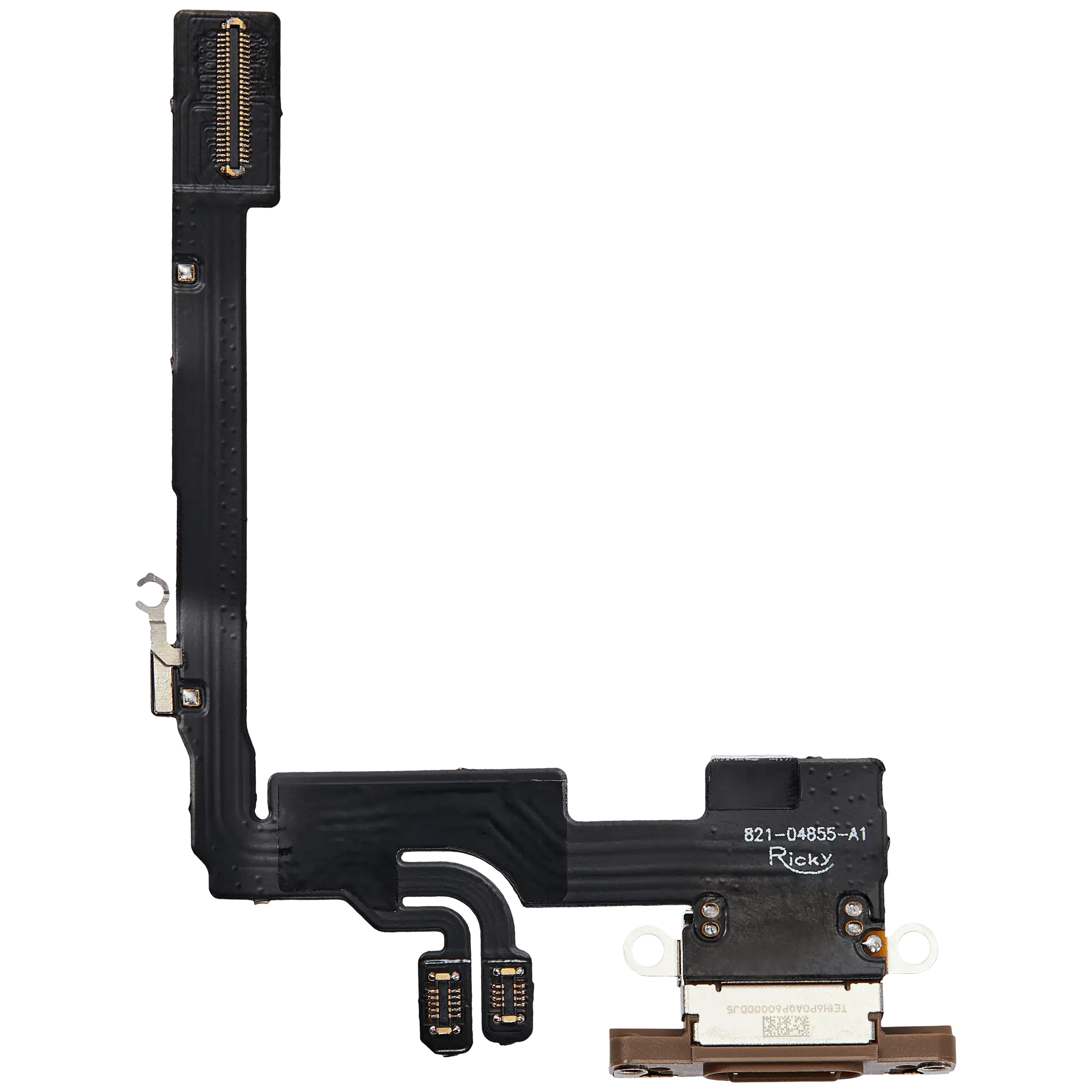 Charging Port Flex Cable For iPhone 16 Pro (Aftermarket Plus) (Desert Titanium) - Image 3
