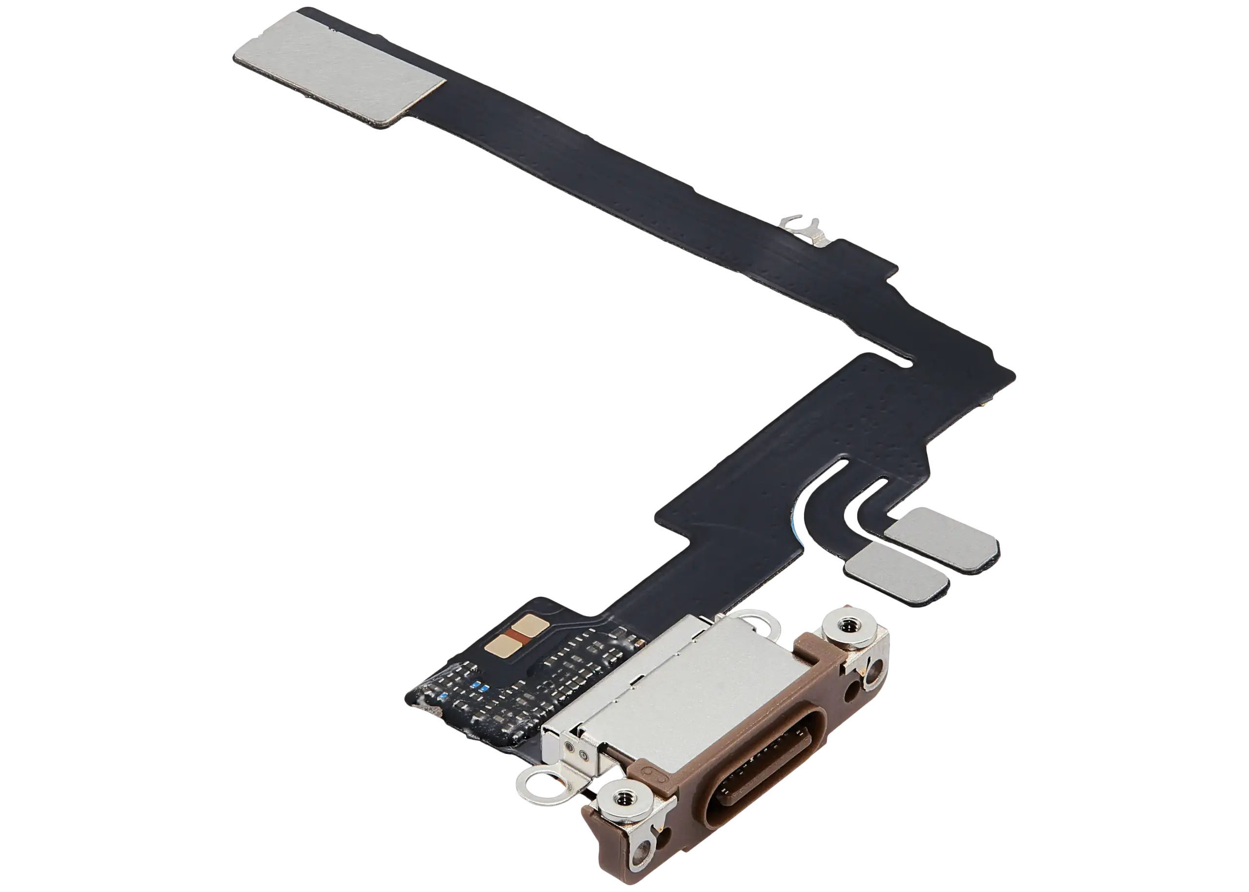 Charging Port Flex Cable For iPhone 16 Pro (Aftermarket Plus) (Desert Titanium) - Image 5