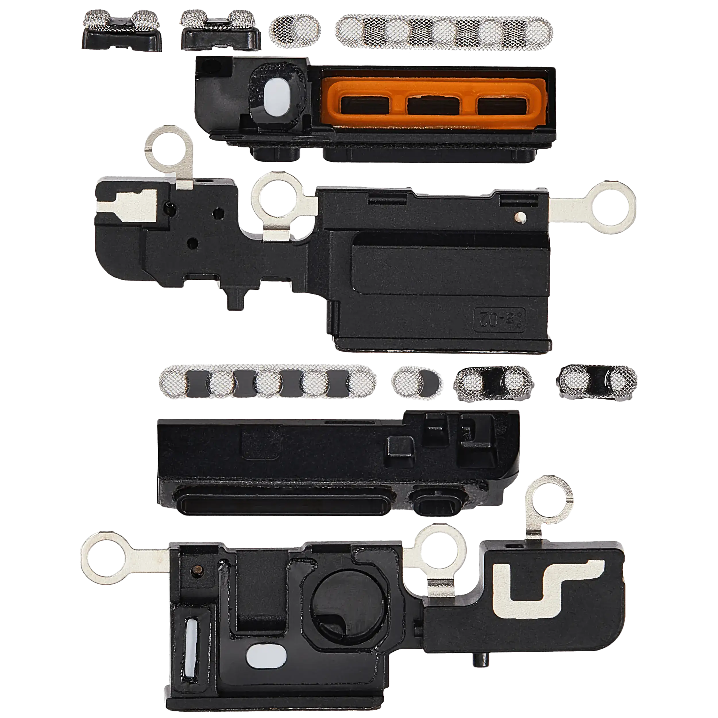 Loudspeaker / Mic Mesh For iPhone 16 Plus (White) (10 Pack) - Image 3