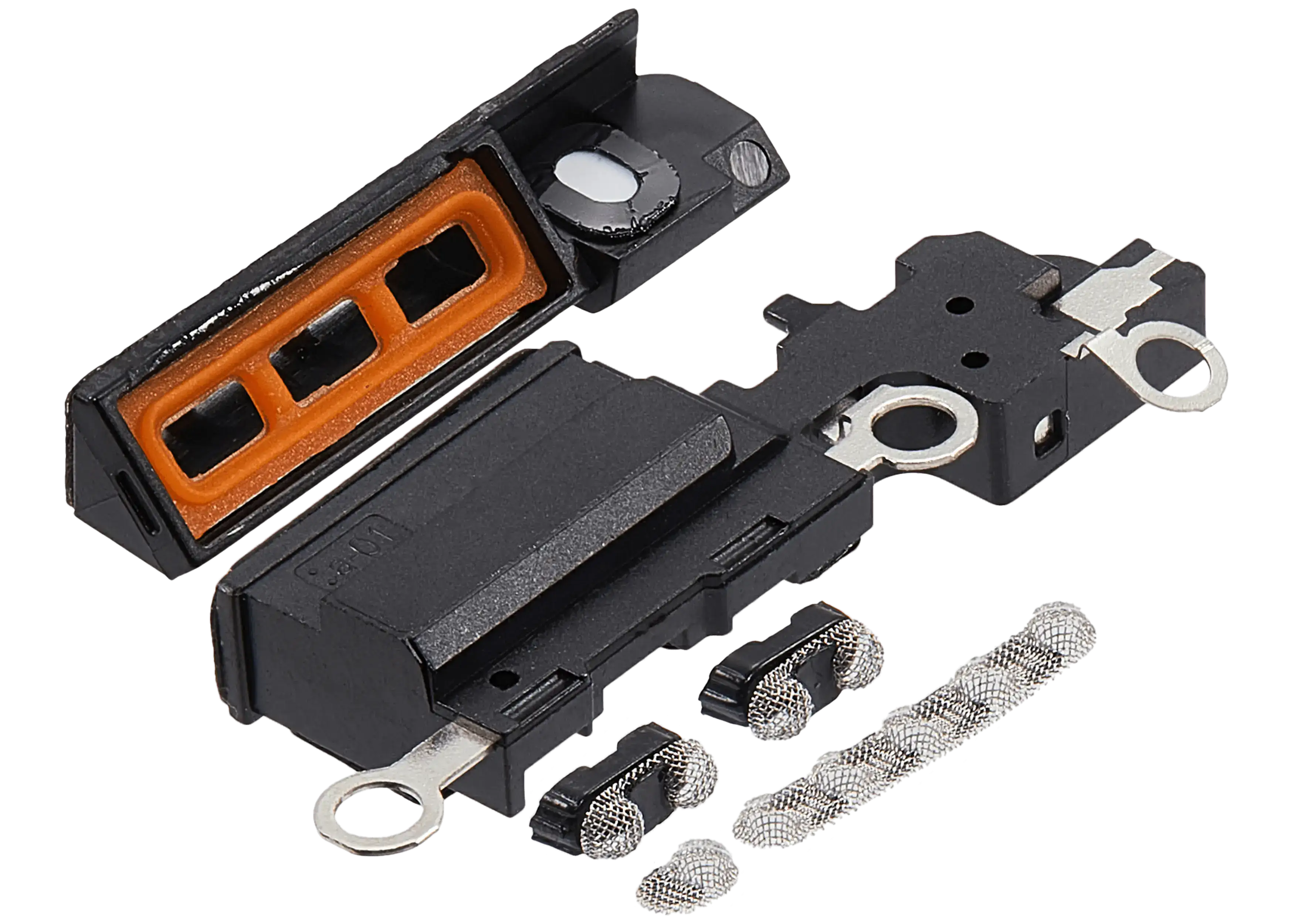 Loudspeaker / Mic Mesh For iPhone 16 Plus (White) (10 Pack) - Image 9