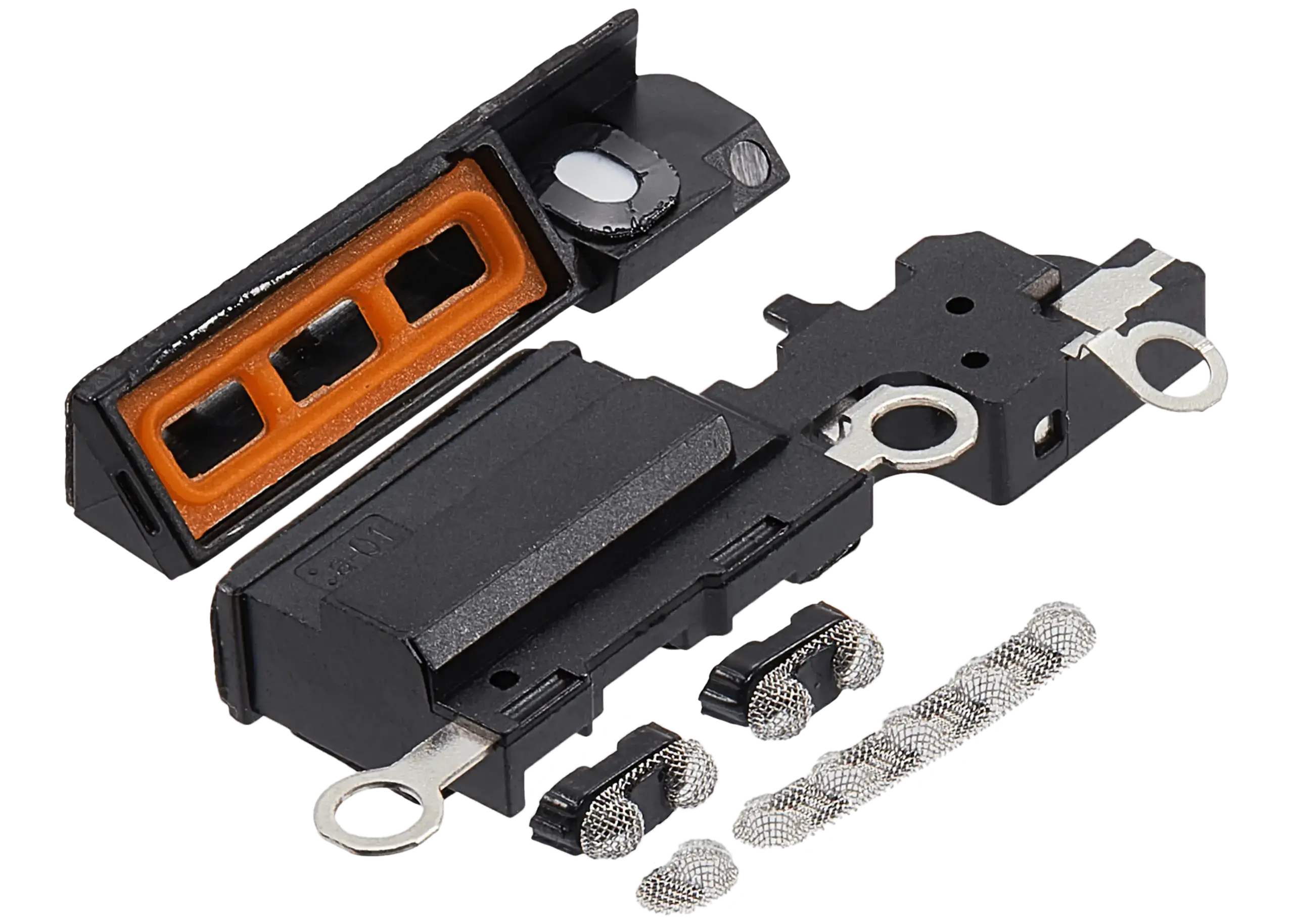 Loudspeaker / Mic Mesh For iPhone 16 Plus (White) (10 Pack) - Image 14