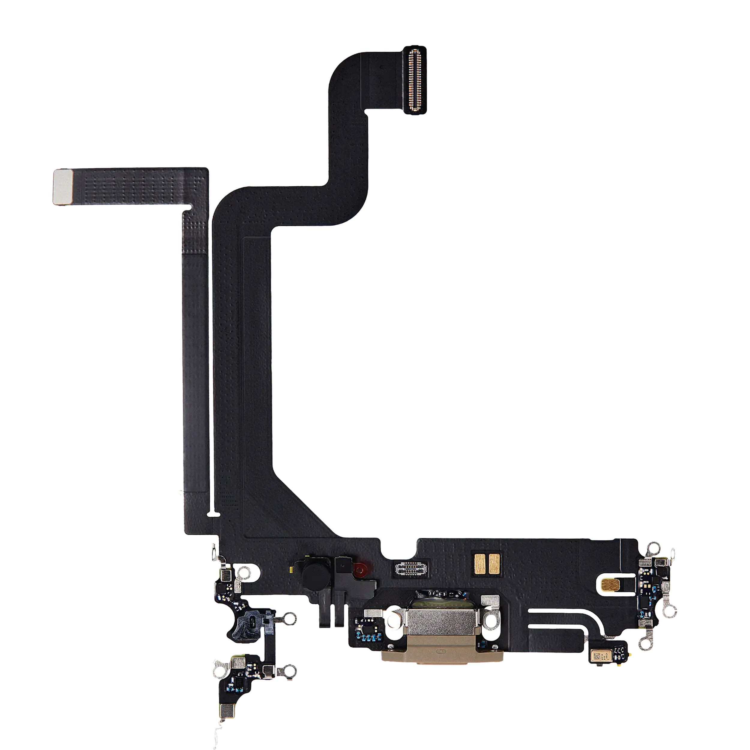 Charging Port Flex Cable For iPhone 14 Pro Max (Premium) (Gold) - Image 15
