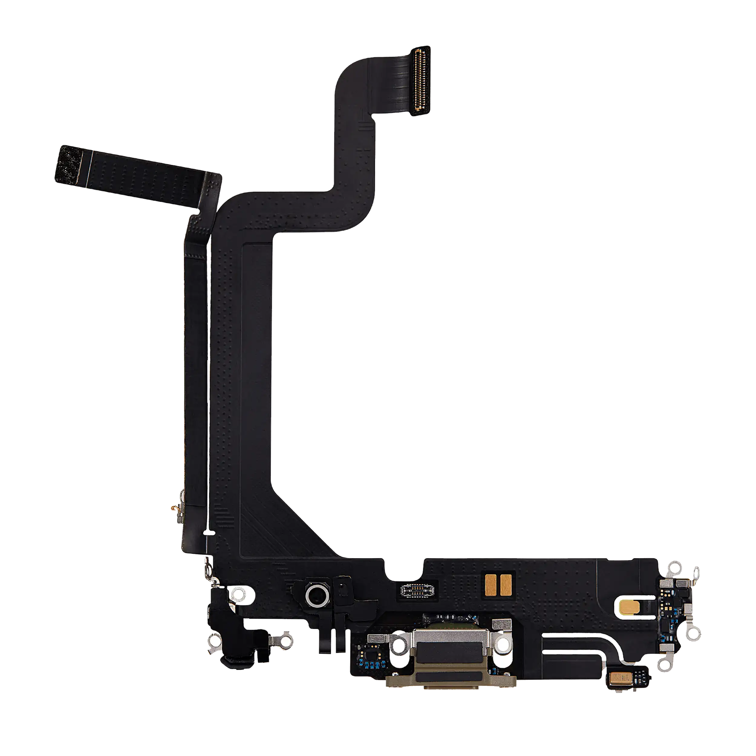 Charging Port Flex Cable For iPhone 14 Pro Max (Used OEM Pull) (Gold) - Image 5