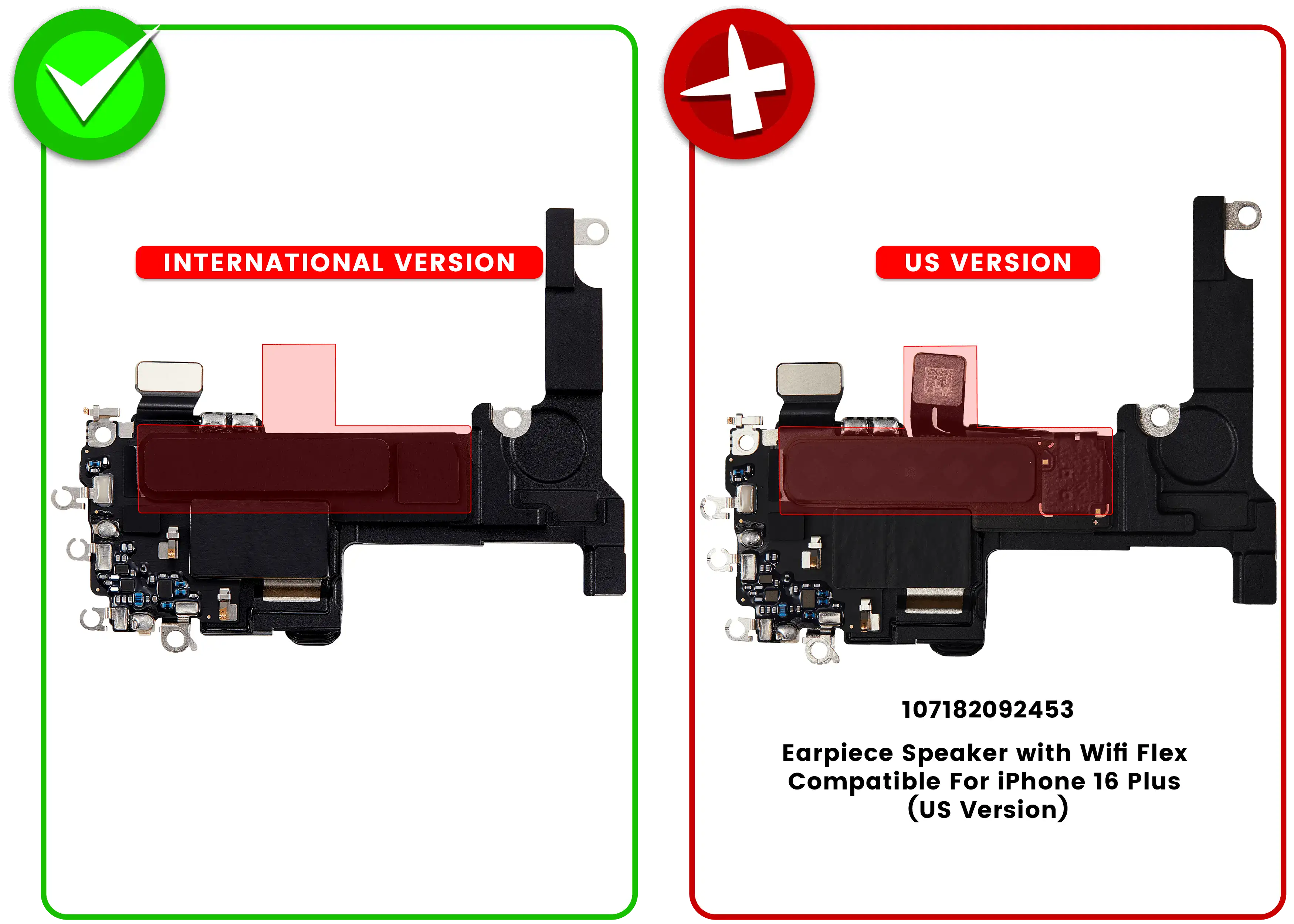 Earpiece Speaker with Wifi Flex For iPhone 16 Plus (International Version) - Image 9