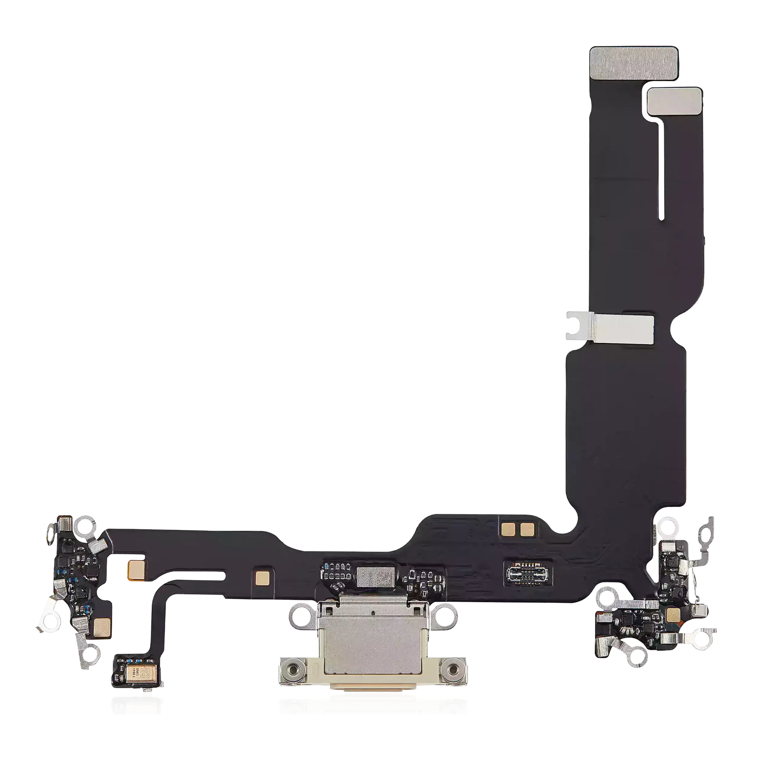Charging Port Flex Cable For iPhone 15 Plus (Aftermarket Plus) (Yellow)