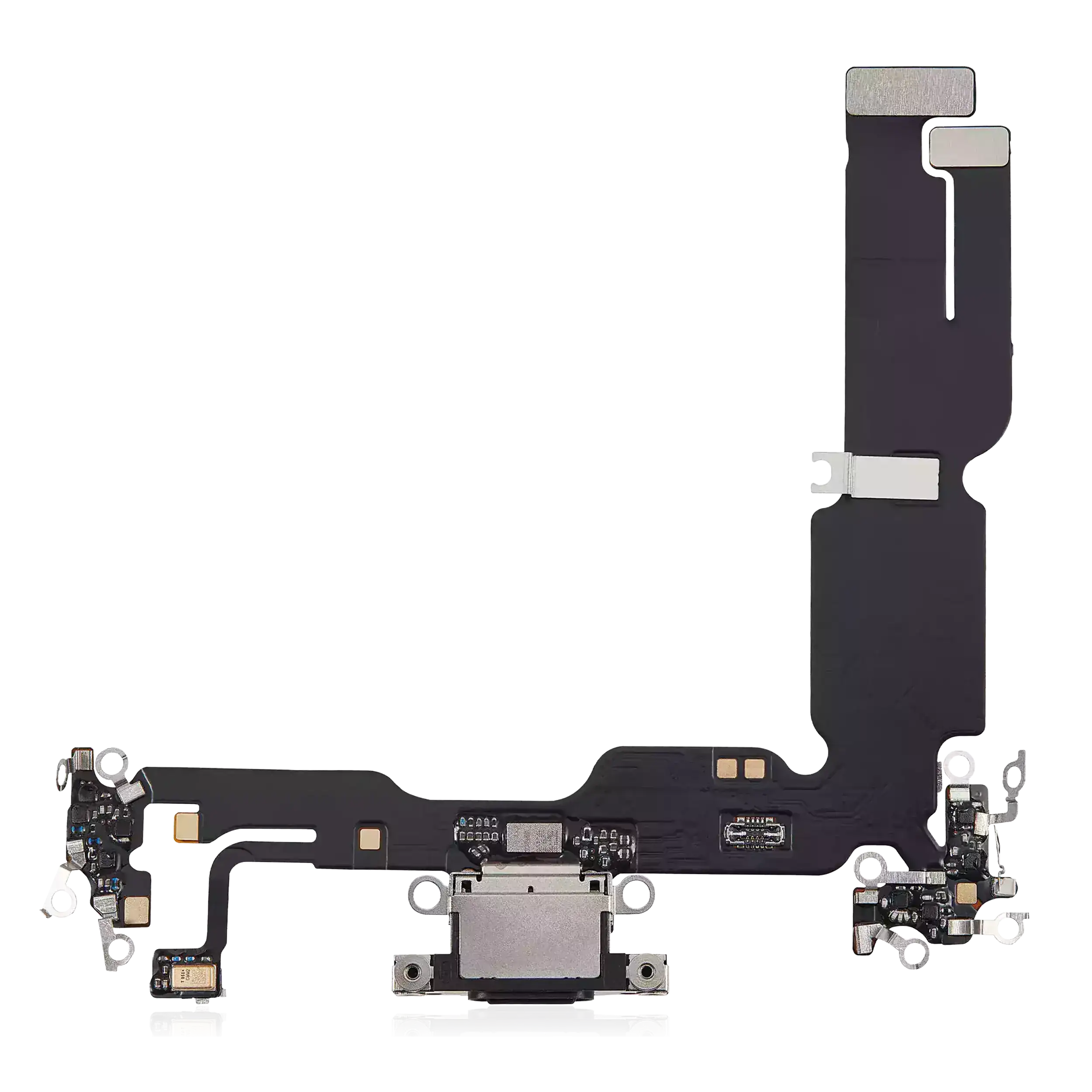 Charging Port Flex Cable For iPhone 15 Plus (Aftermarket Plus) (Black) - Image 6