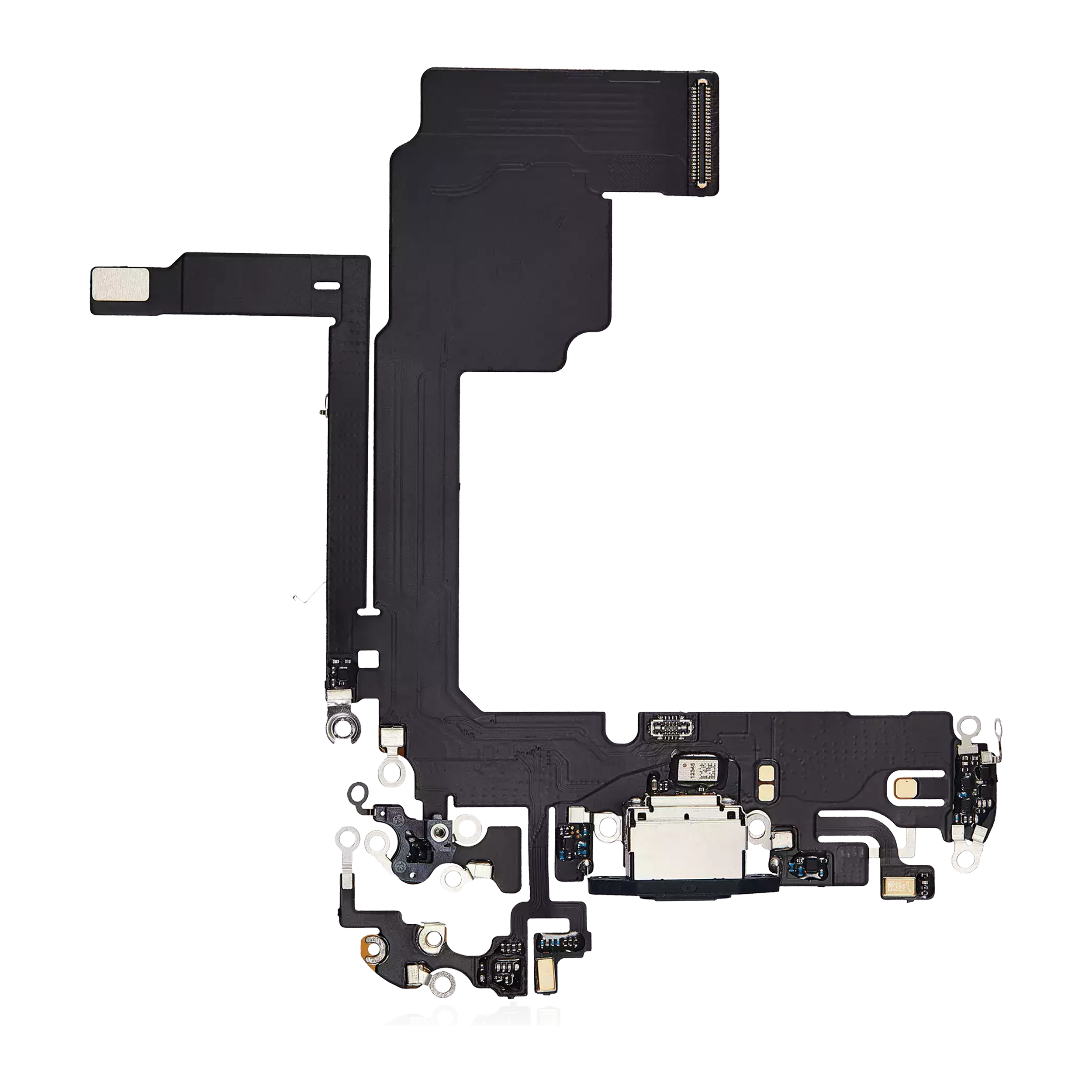 Charging Port Flex Cable For iPhone 15 Pro (Aftermarket Plus) (Blue Titanium) - Image 5