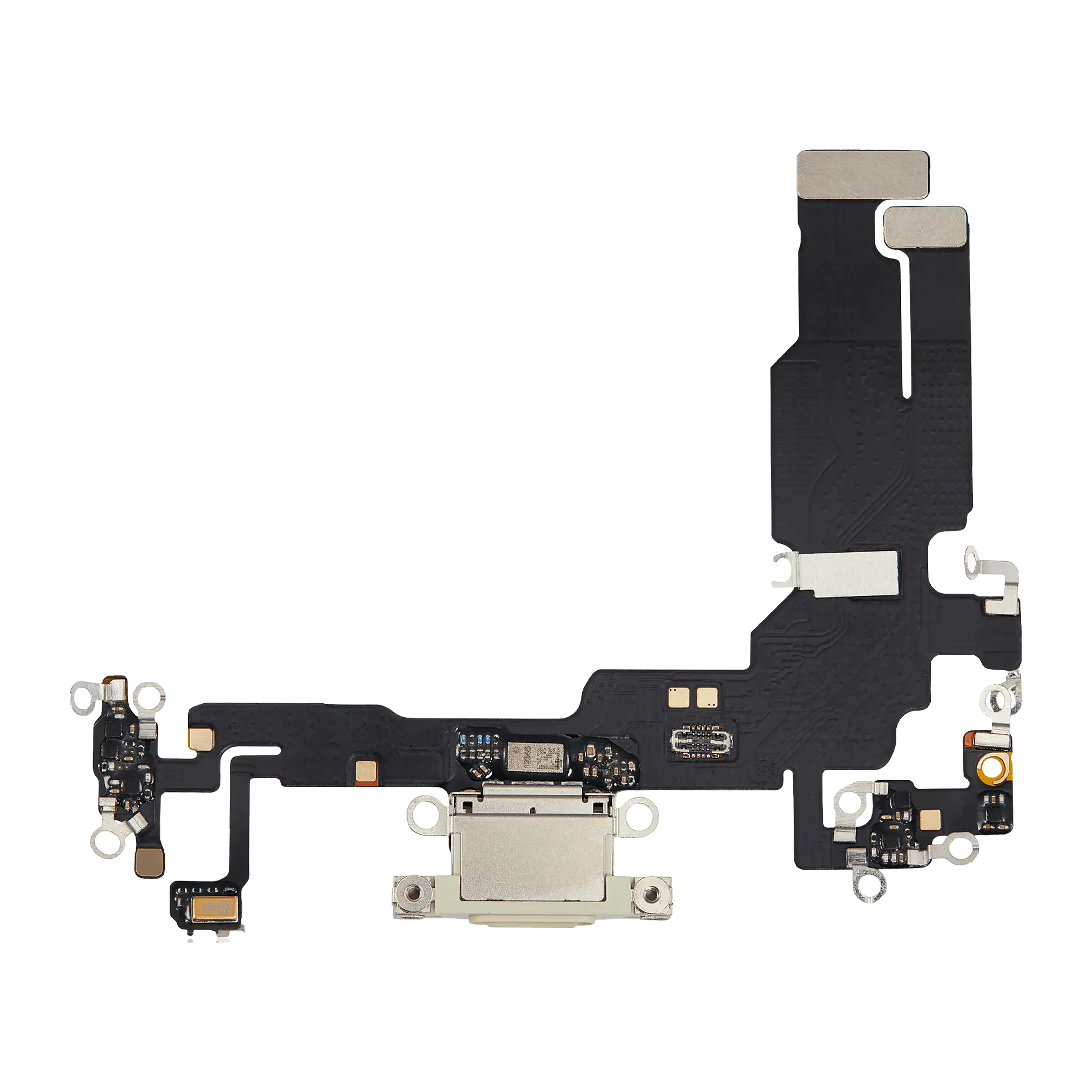 Charging Port Flex Cable For iPhone 15 (Aftermarket Plus) (Yellow) - Image 10