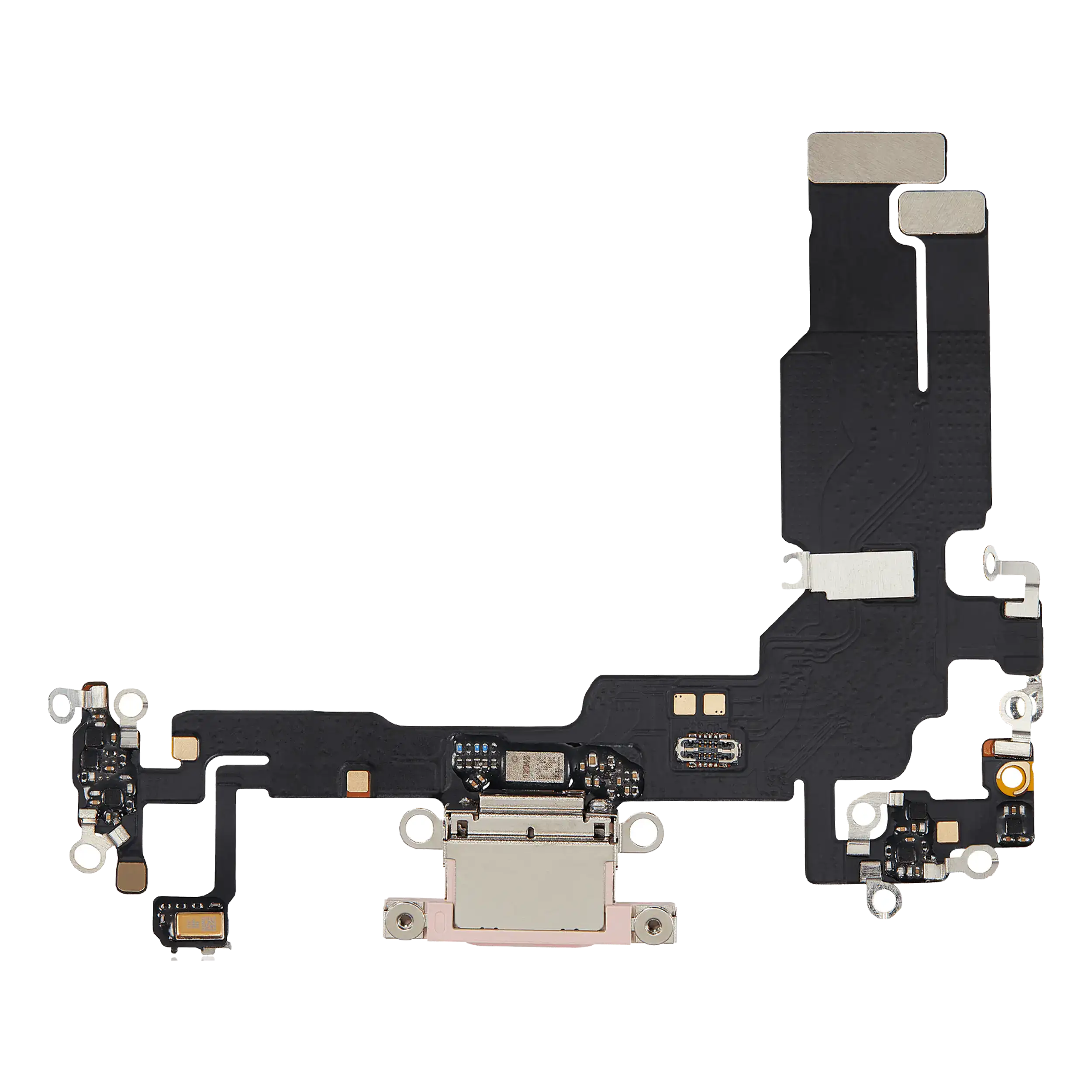 Charging Port Flex Cable For iPhone 15 (Aftermarket Plus) (Pink) - Image 10
