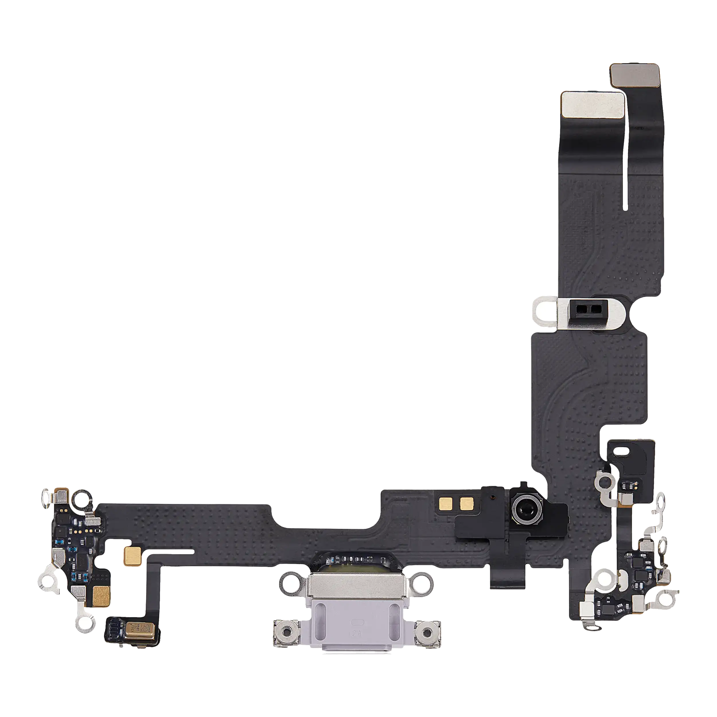 Charging Port Flex Cable For iPhone 14 Plus (Used OEM Pull) (Purple) - Image 10