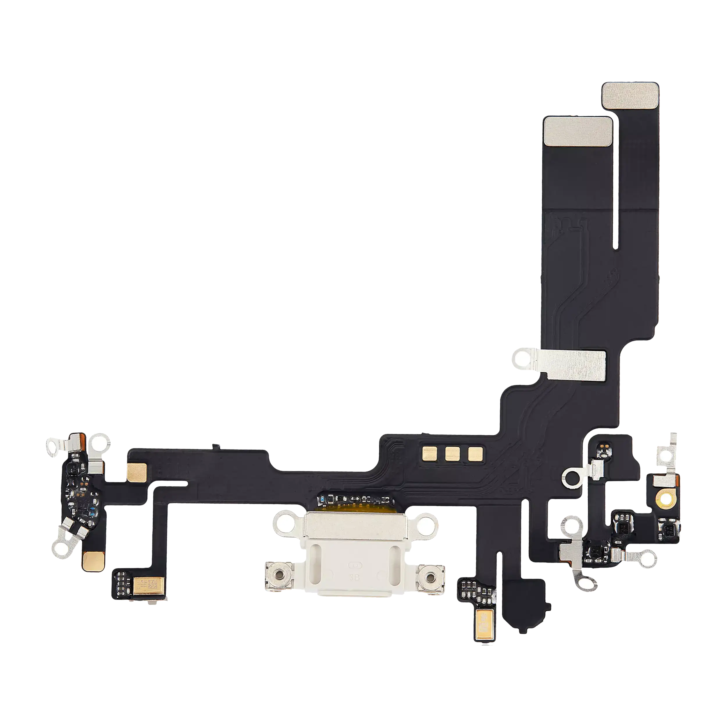 Charging Port Flex Cable For iPhone 14 (Aftermarket Plus) (Starlight) - Image 10