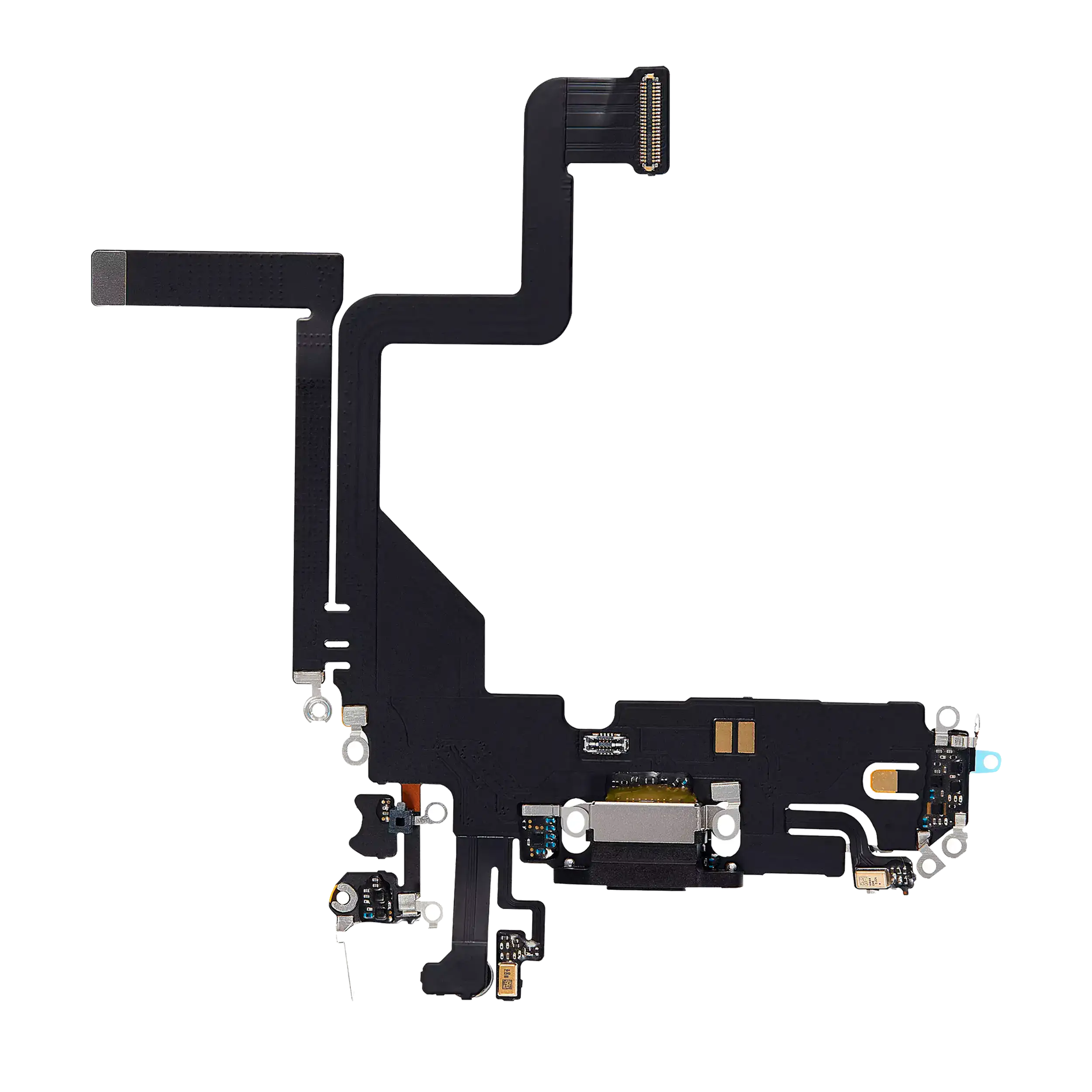 Charging Port Flex Cable For iPhone 14 Pro (Aftermarket Plus) (Space Black) - Image 5