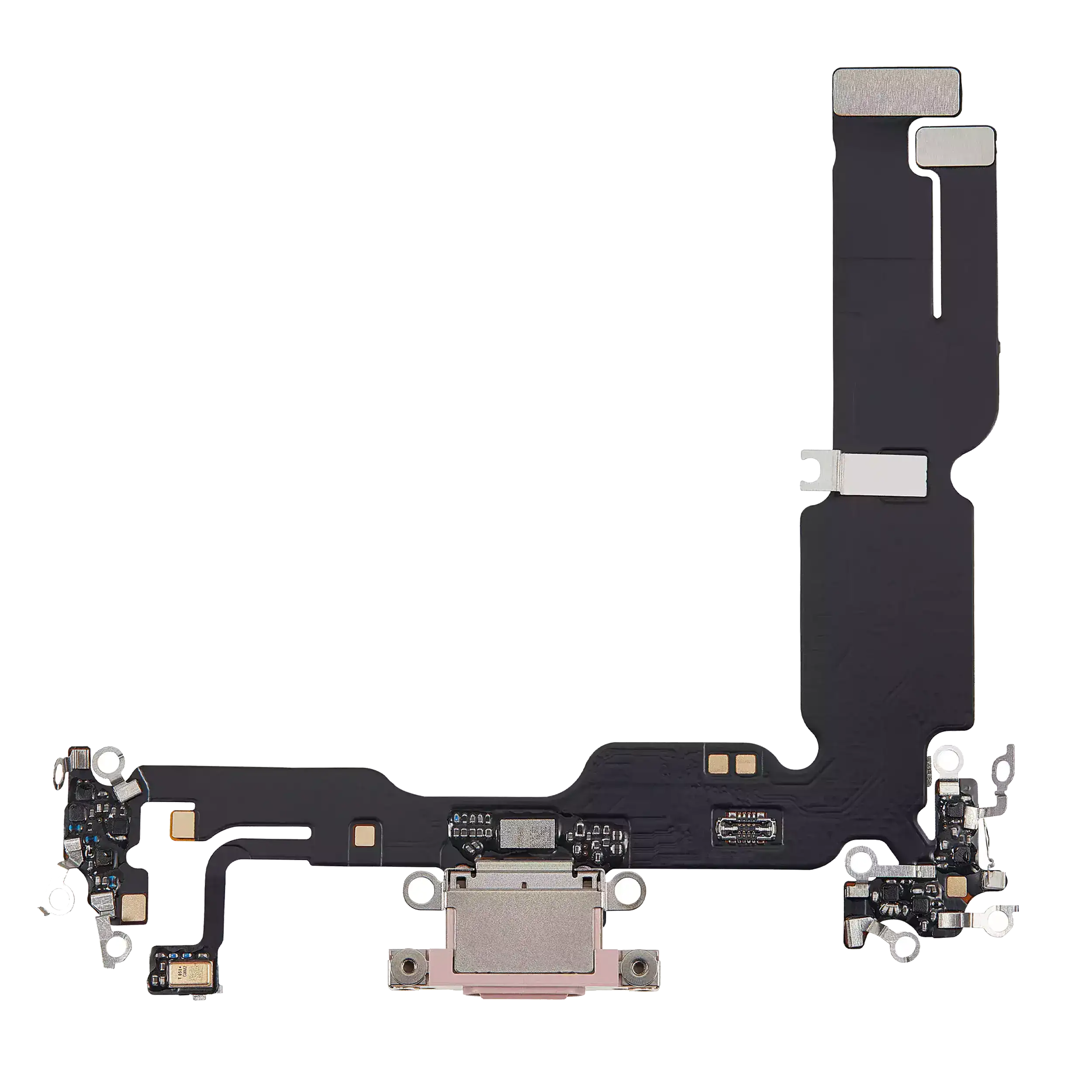 Charging Port Flex Cable For iPhone 15 Plus (Aftermarket Plus) (Pink) - Image 10