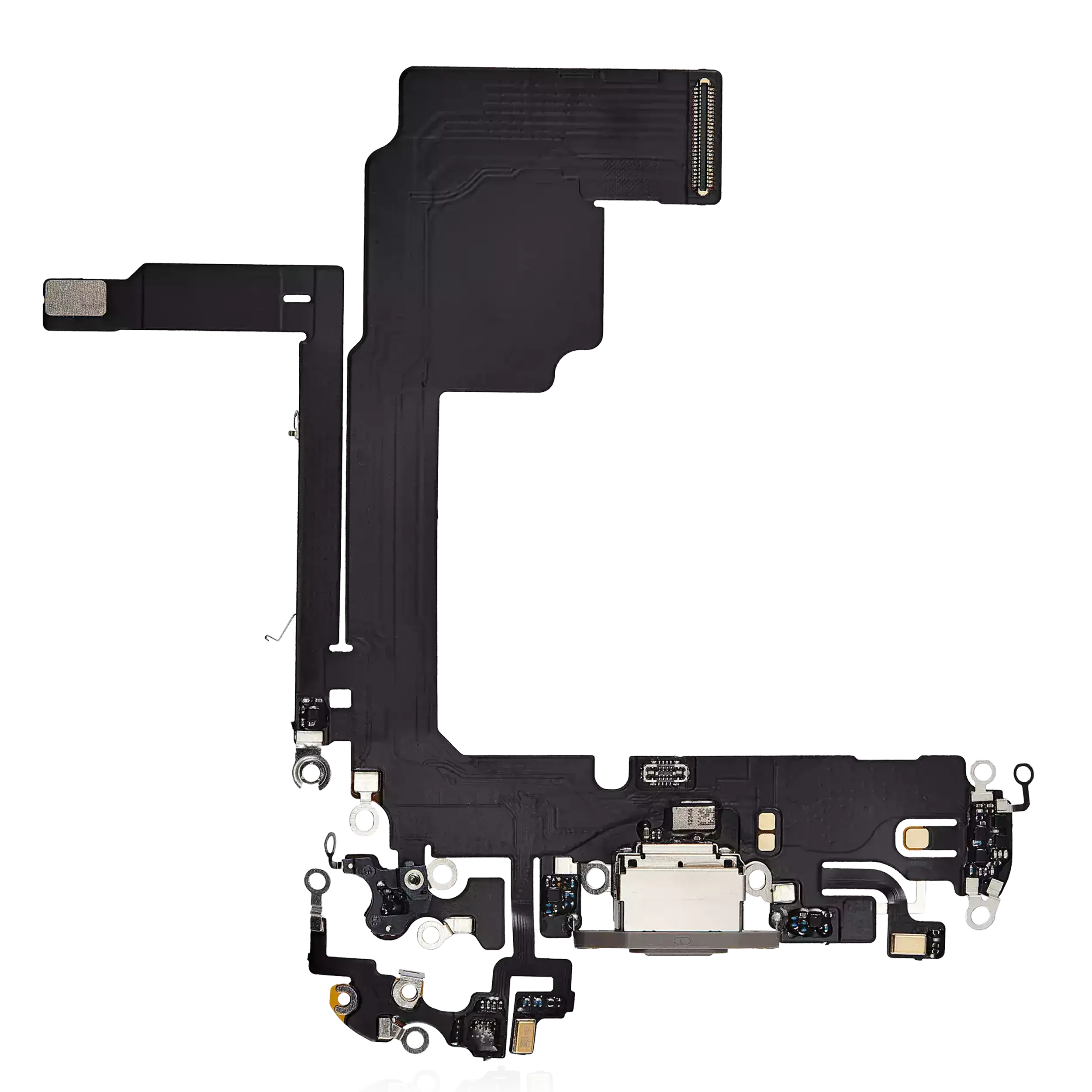 Charging Port Flex Cable For iPhone 15 Pro (Premium) (Natural Titanium) - Image 5
