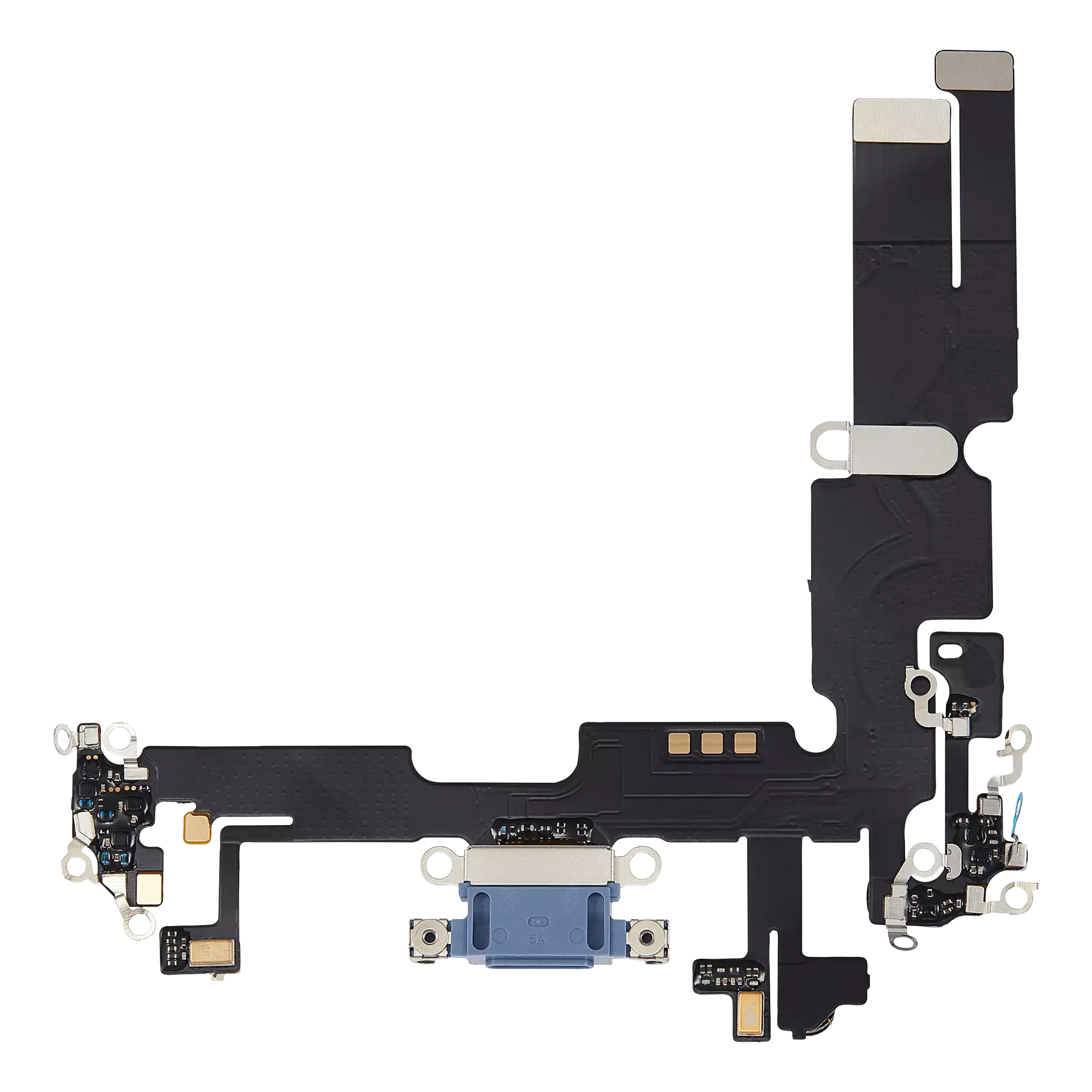 Charging Port Flex Cable For iPhone 14 Plus (Aftermarket Plus) (Blue) - Image 10