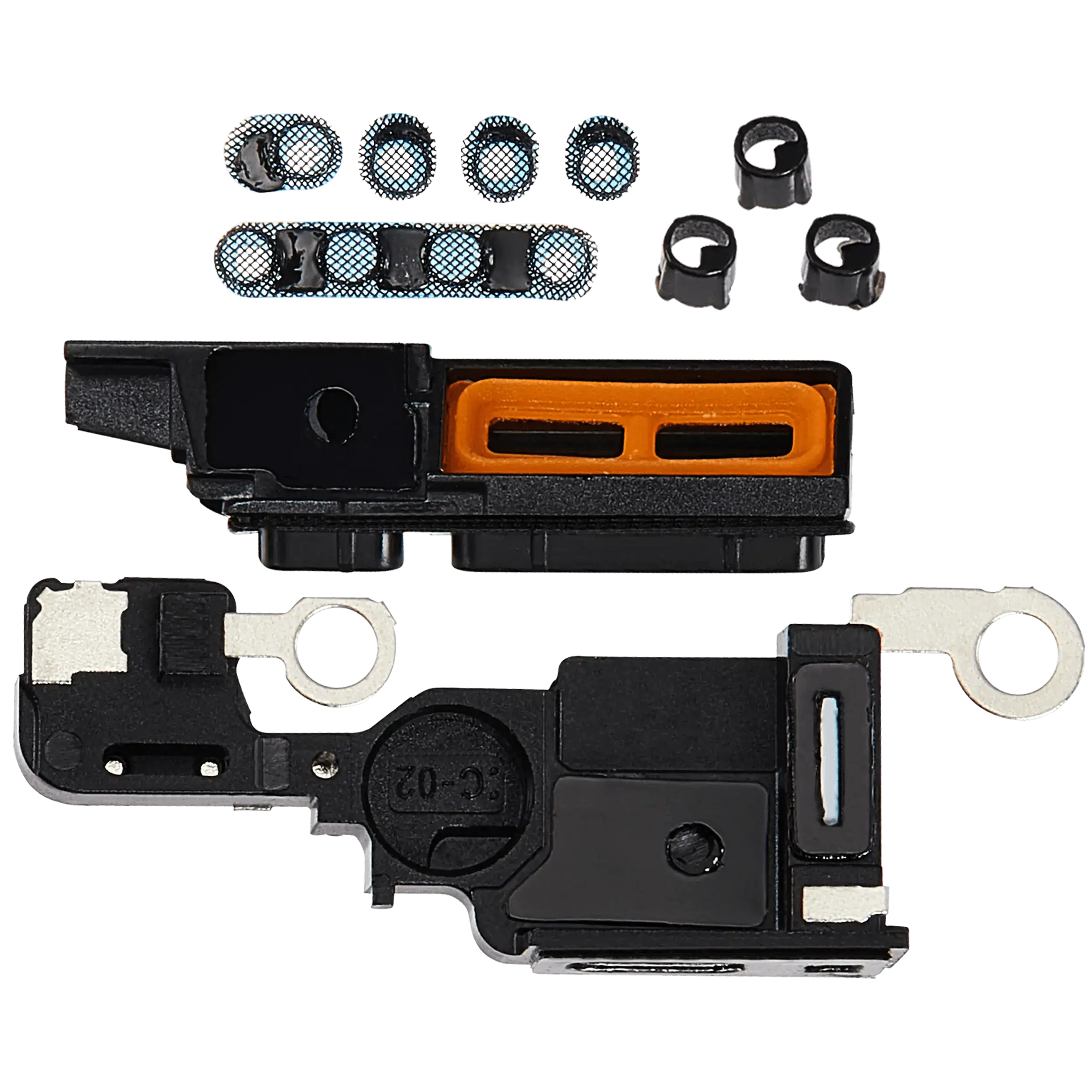 Loudspeaker / Mic Mesh For iPhone 16 Pro (Black) (10 Pack) - Image 3