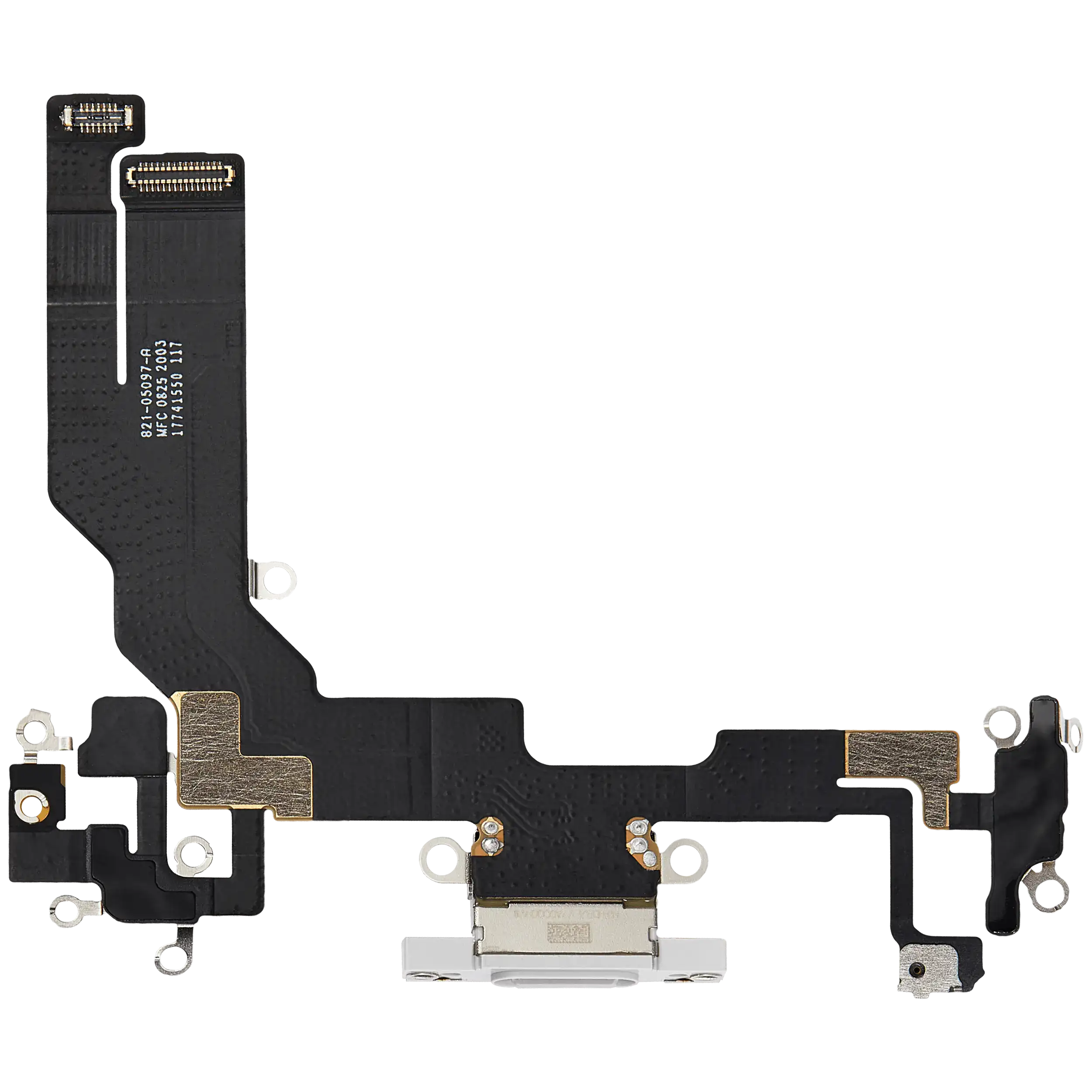 Charging Port Flex Cable For iPhone 16e (Premium) (White) - Image 3