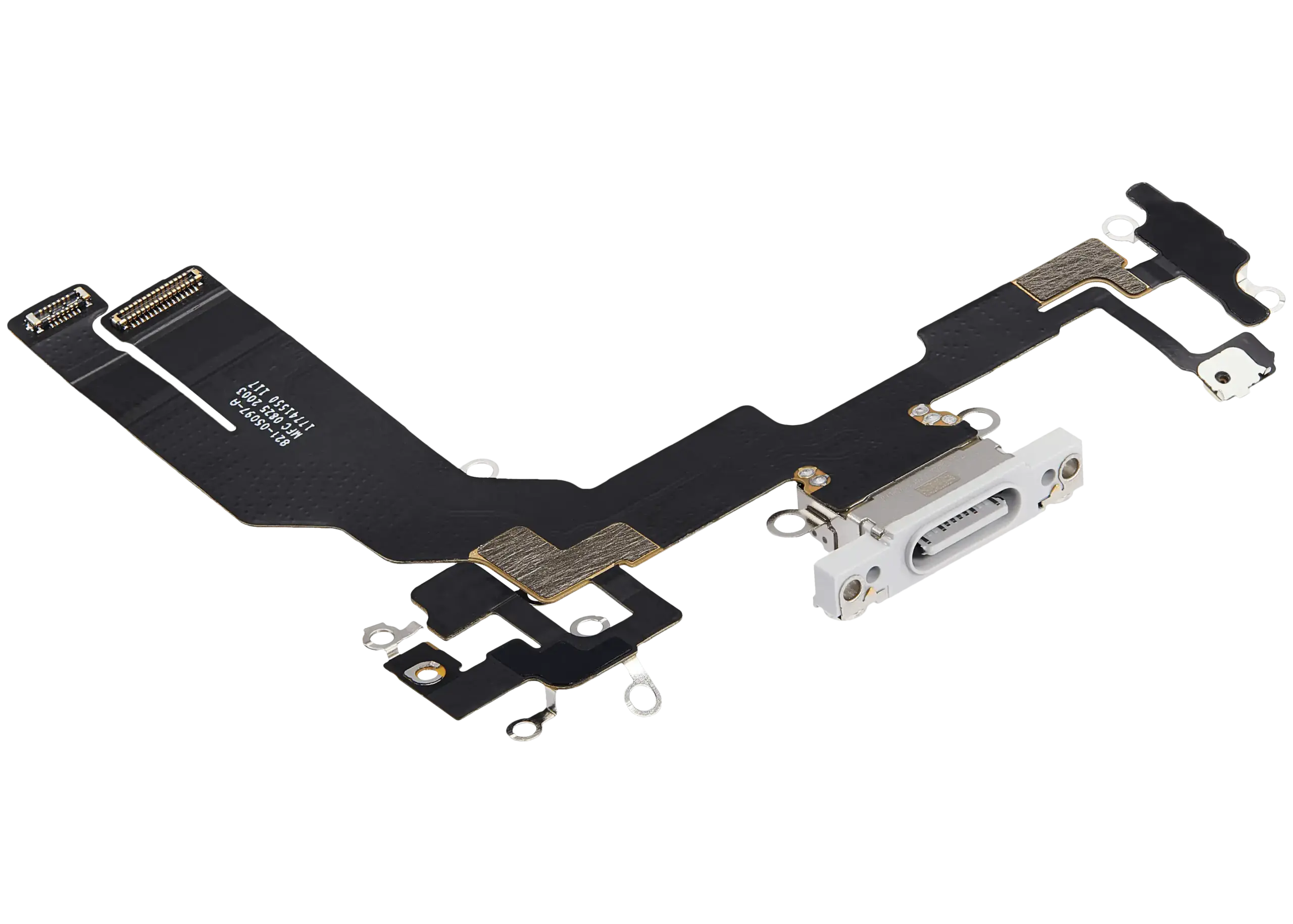 Charging Port Flex Cable For iPhone 16e (Premium) (White) - Image 4