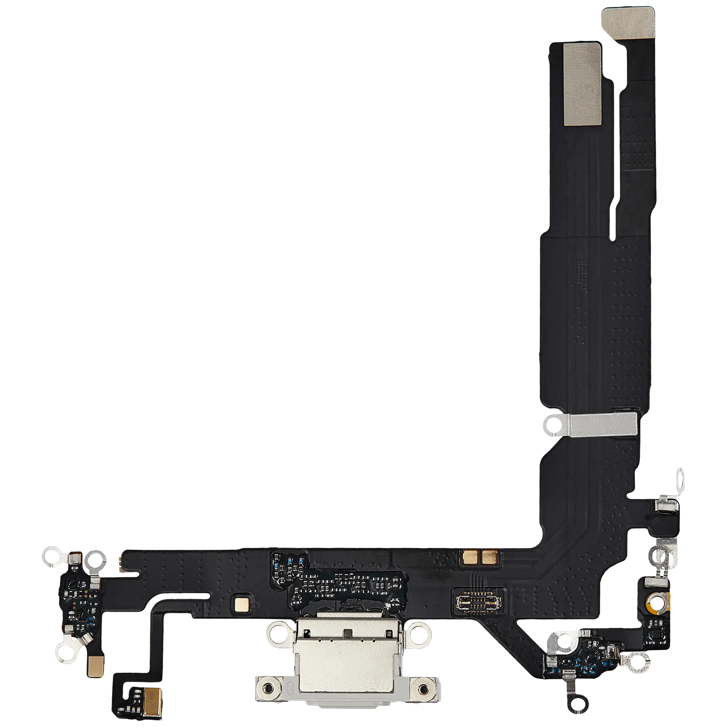 Charging Port Flex Cable For iPhone 16 (Aftermarket Plus) (White) - Image 12
