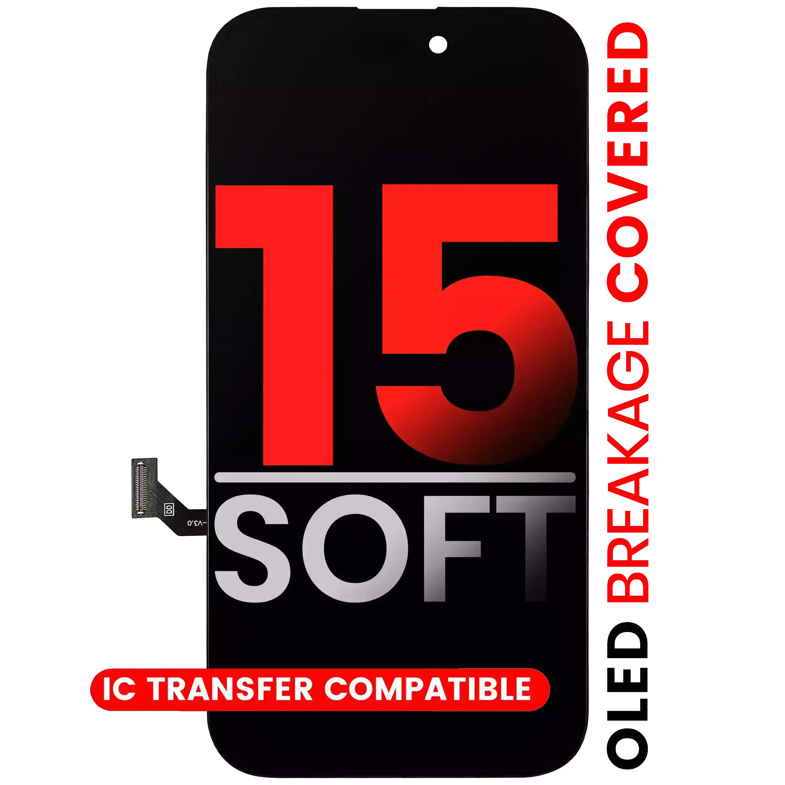 OLED Assembly For iPhone 15 (Aftermarket Pro: XO7 Soft) - Image 25