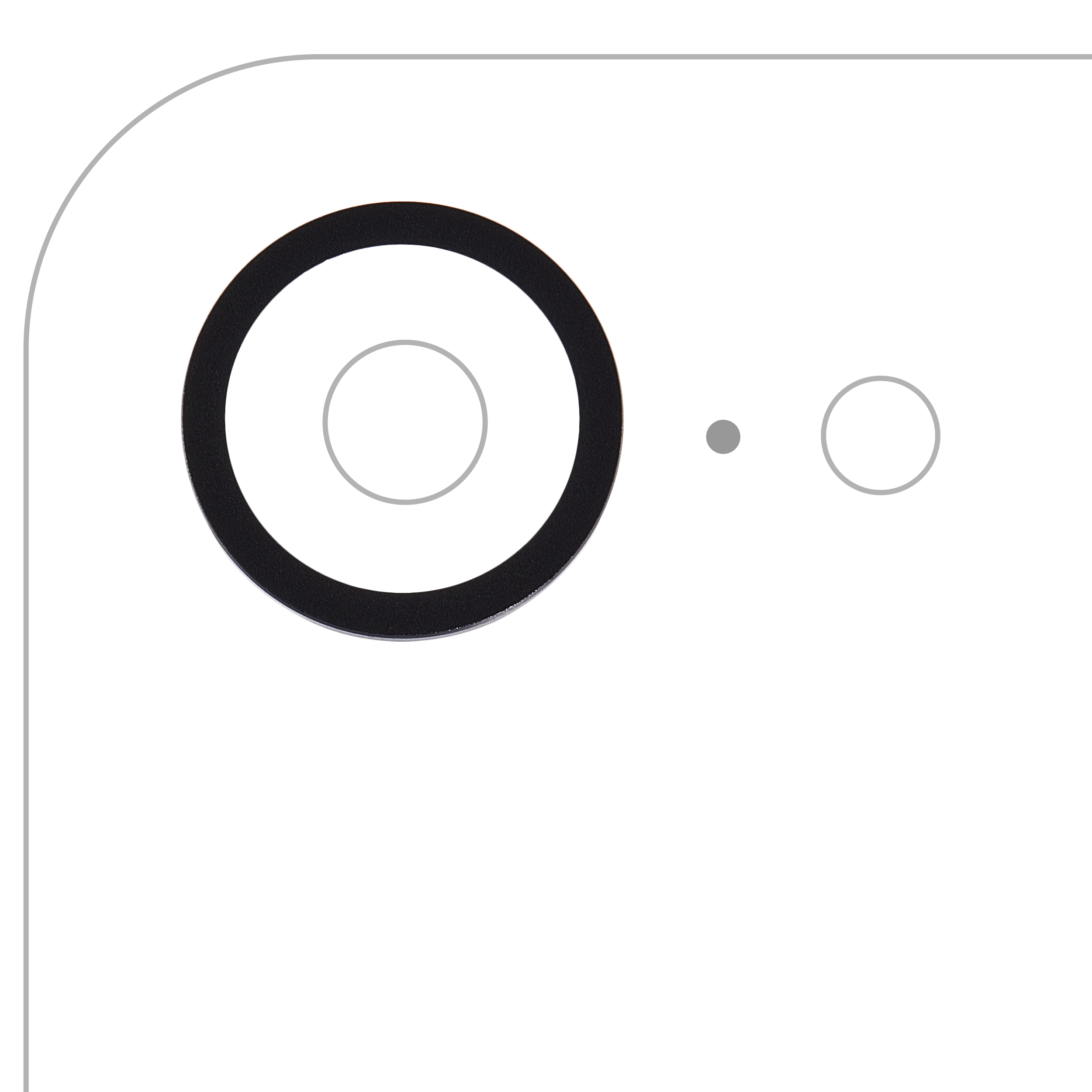 Back Camera Bezel Ring Only For iPhone 16e (Black) - Image 11